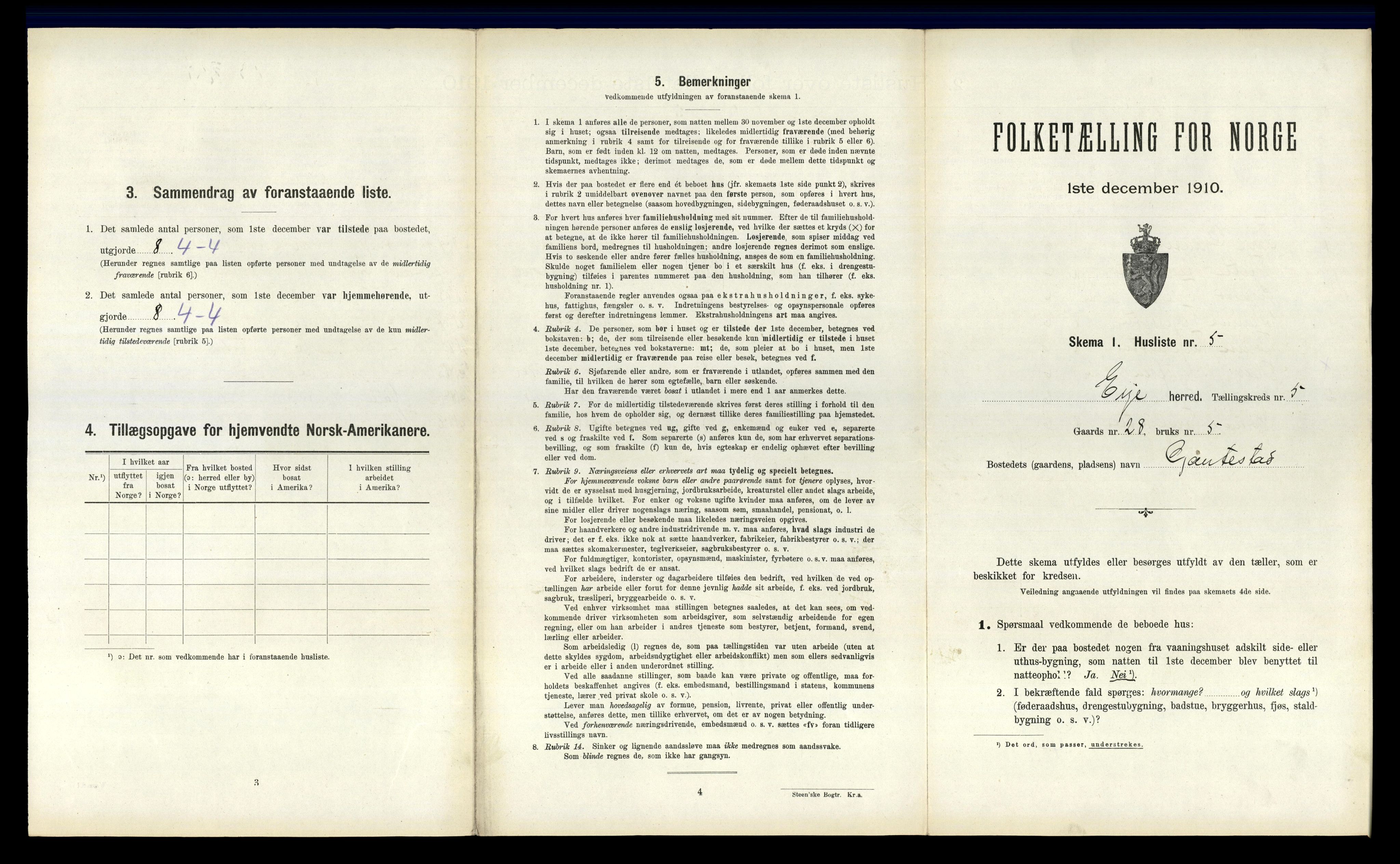 RA, Folketelling 1910 for 0937 Evje herred, 1910, s. 184