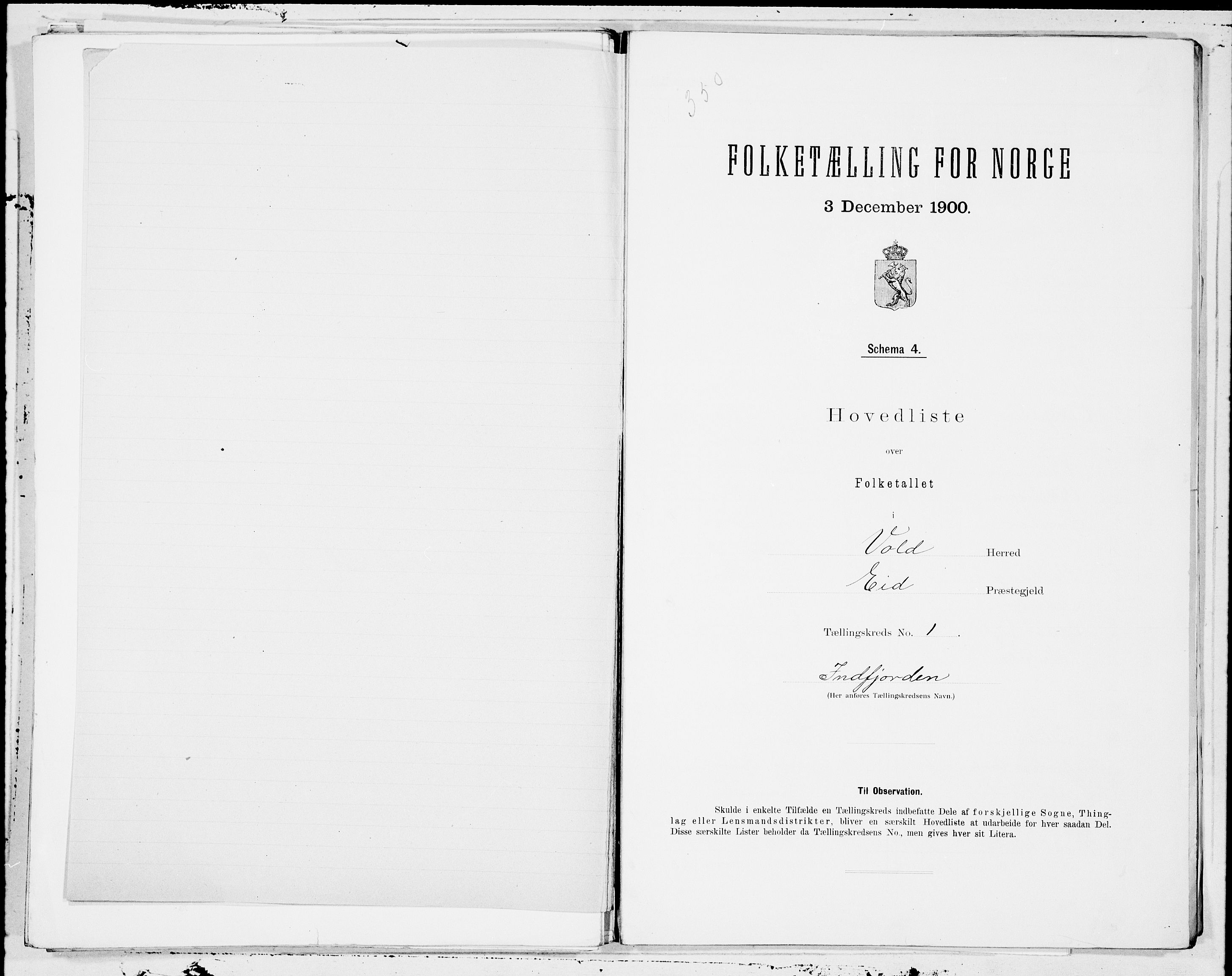 SAT, Folketelling 1900 for 1537 Voll herred, 1900, s. 2