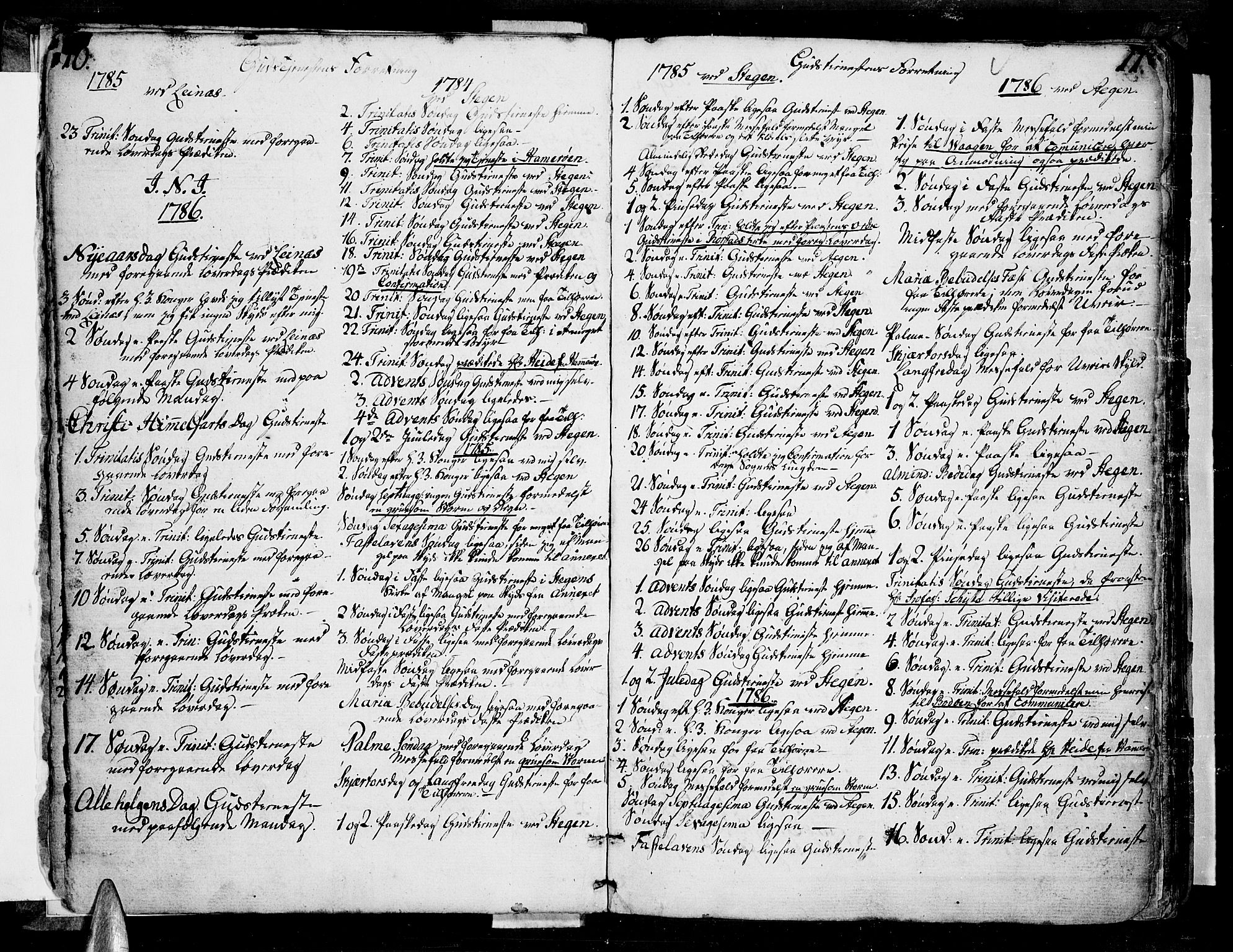 Ministerialprotokoller, klokkerbøker og fødselsregistre - Nordland, SAT/A-1459/855/L0796: Ministerialbok nr. 855A04, 1776-1813, s. 10-11