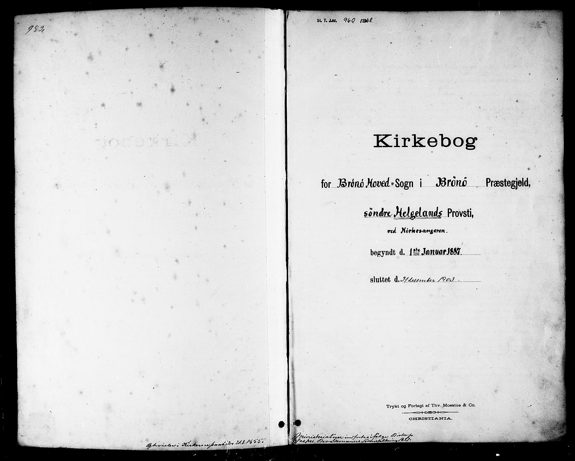 Ministerialprotokoller, klokkerbøker og fødselsregistre - Nordland, SAT/A-1459/813/L0213: Klokkerbok nr. 813C05, 1887-1903