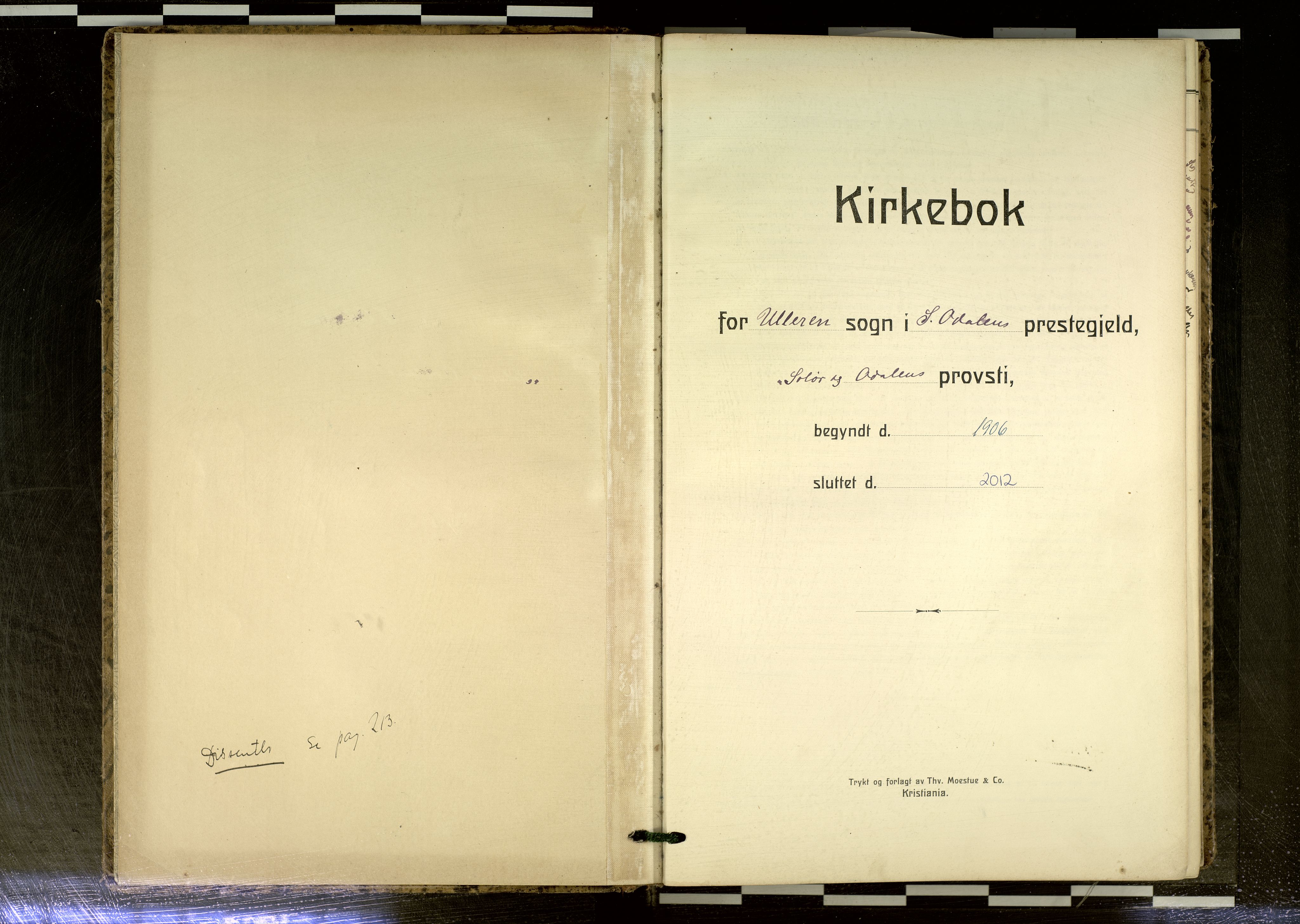 Sør-Odal prestekontor, SAH/PREST-030/H/Ha/Haa/L0020: Ministerialbok nr. 20, 1906-2012