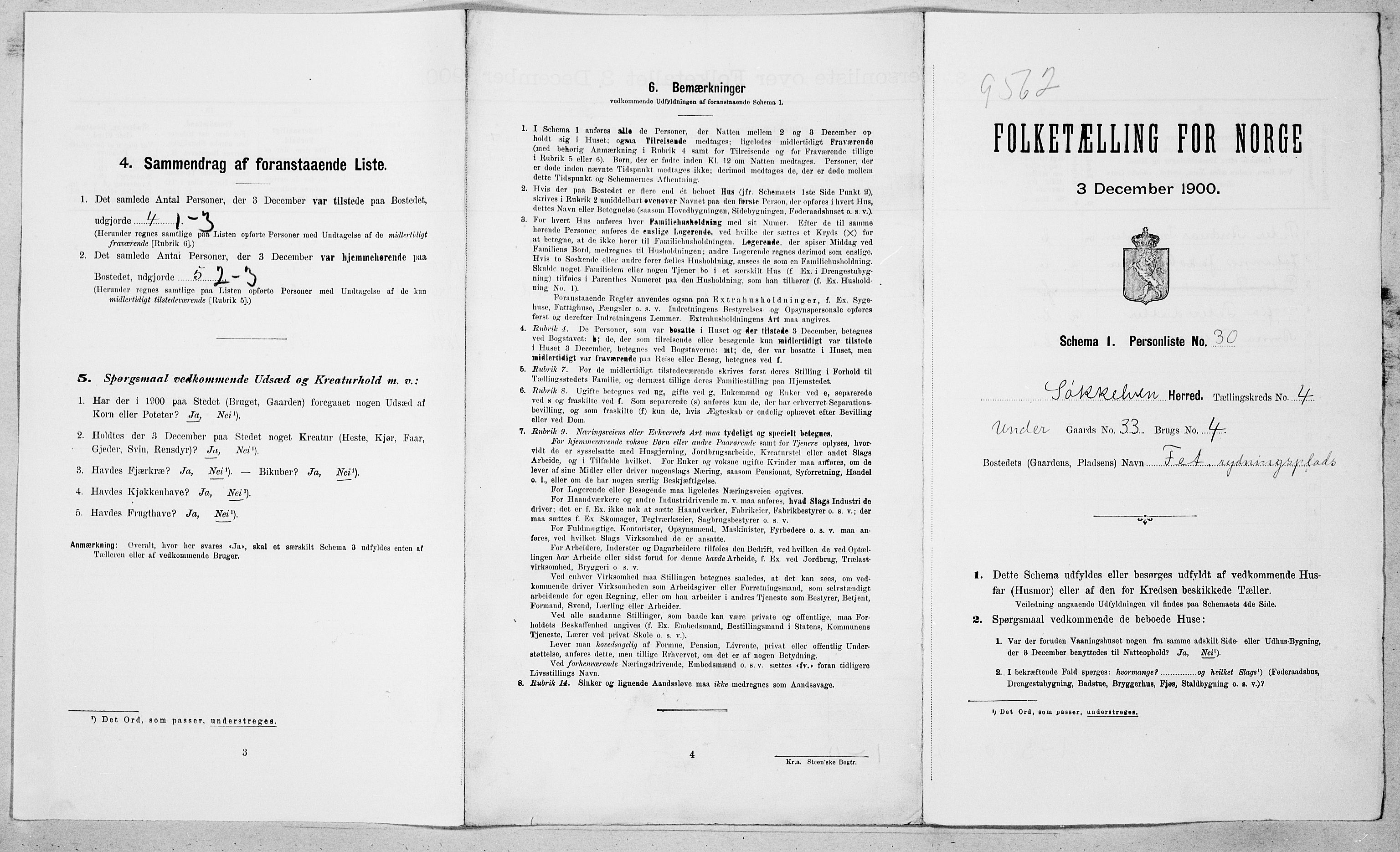 SAT, Folketelling 1900 for 1528 Sykkylven herred, 1900, s. 533