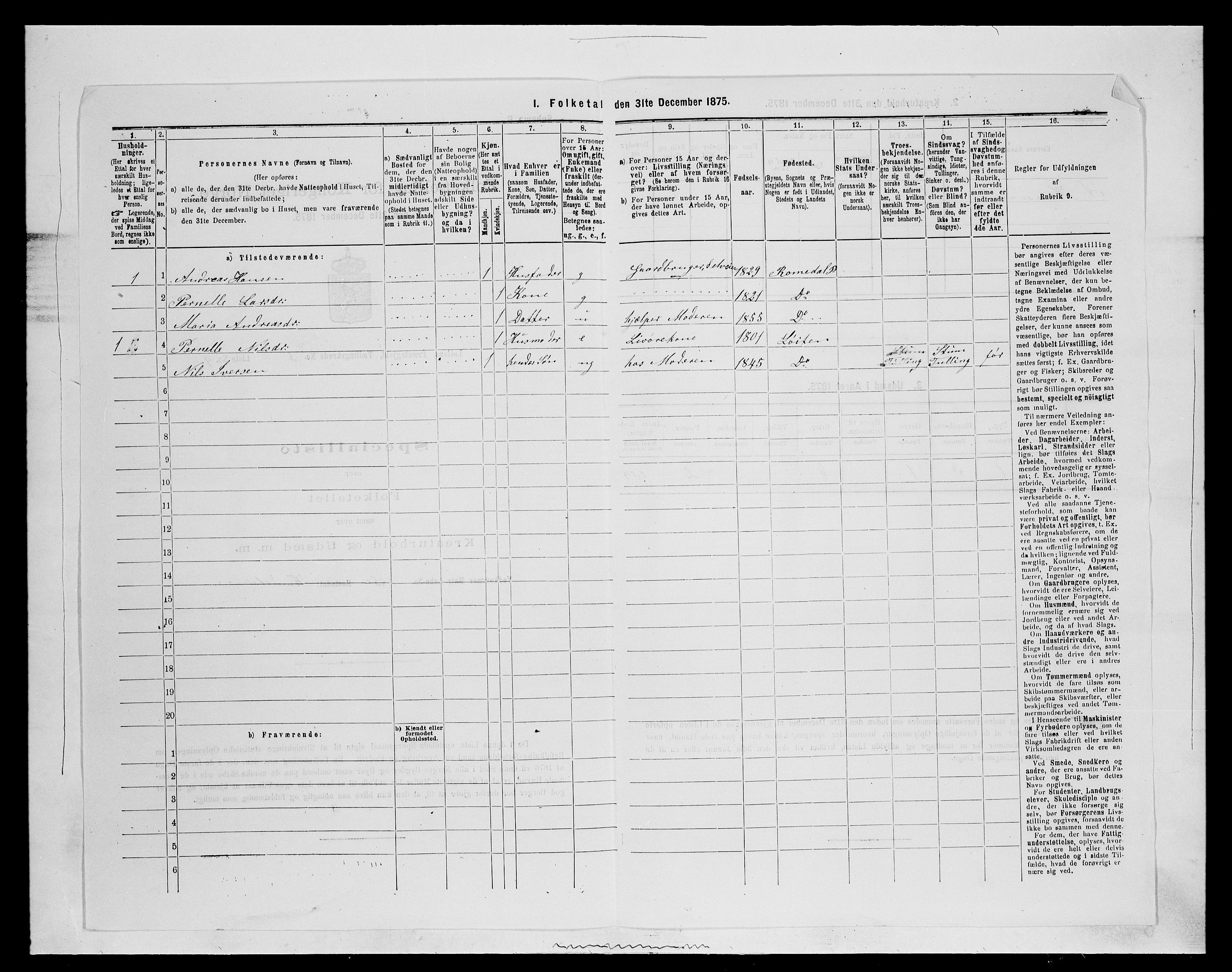 SAH, Folketelling 1875 for 0415P Løten prestegjeld, 1875, s. 651