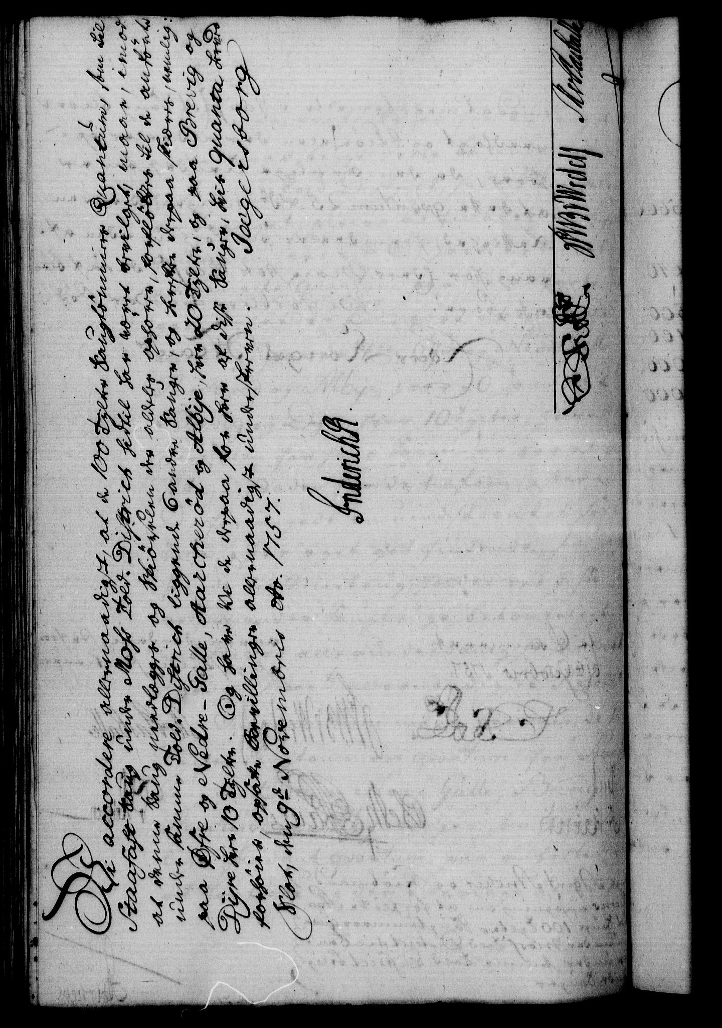 Rentekammeret, Kammerkanselliet, RA/EA-3111/G/Gf/Gfa/L0039: Norsk relasjons- og resolusjonsprotokoll (merket RK 52.39), 1757, s. 665