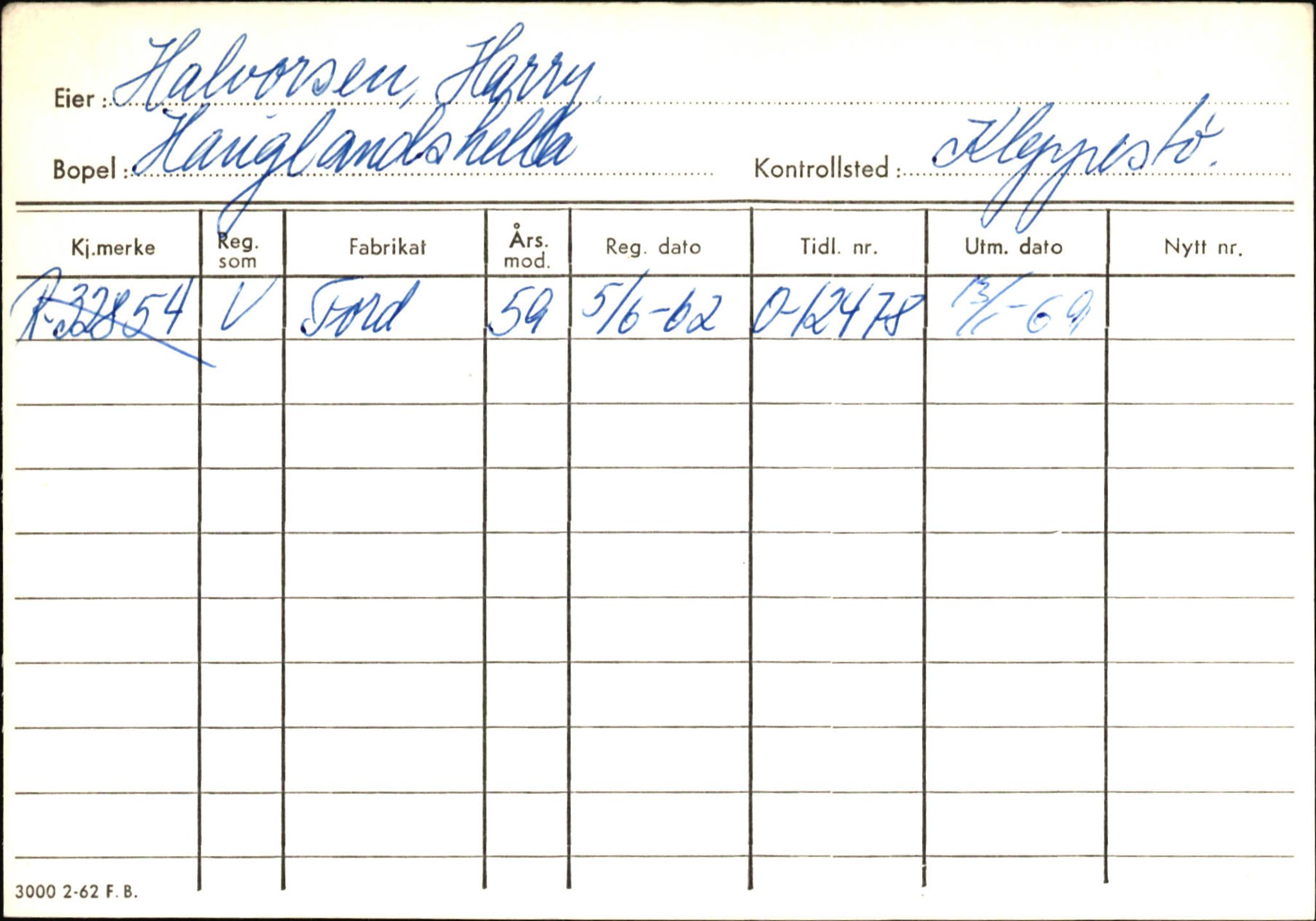 Statens vegvesen, Hordaland vegkontor, AV/SAB-A-5201/2/Ha/L0018: R-eierkort H, 1920-1971, s. 344