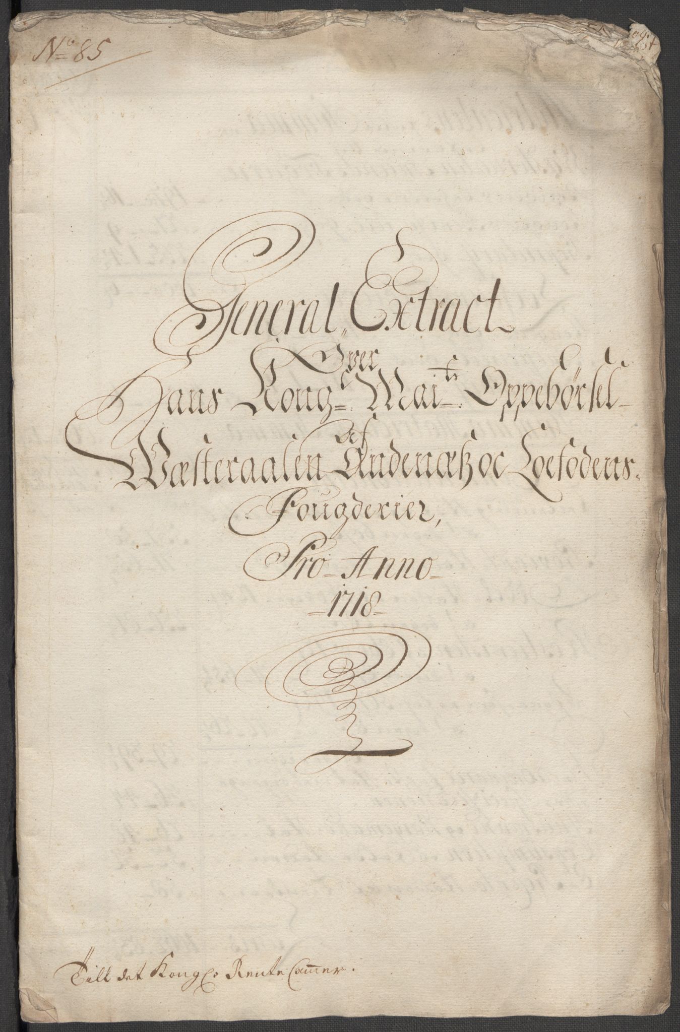 Rentekammeret inntil 1814, Reviderte regnskaper, Fogderegnskap, AV/RA-EA-4092/R67/L4684: Fogderegnskap Vesterålen, Andenes og Lofoten, 1718, s. 14