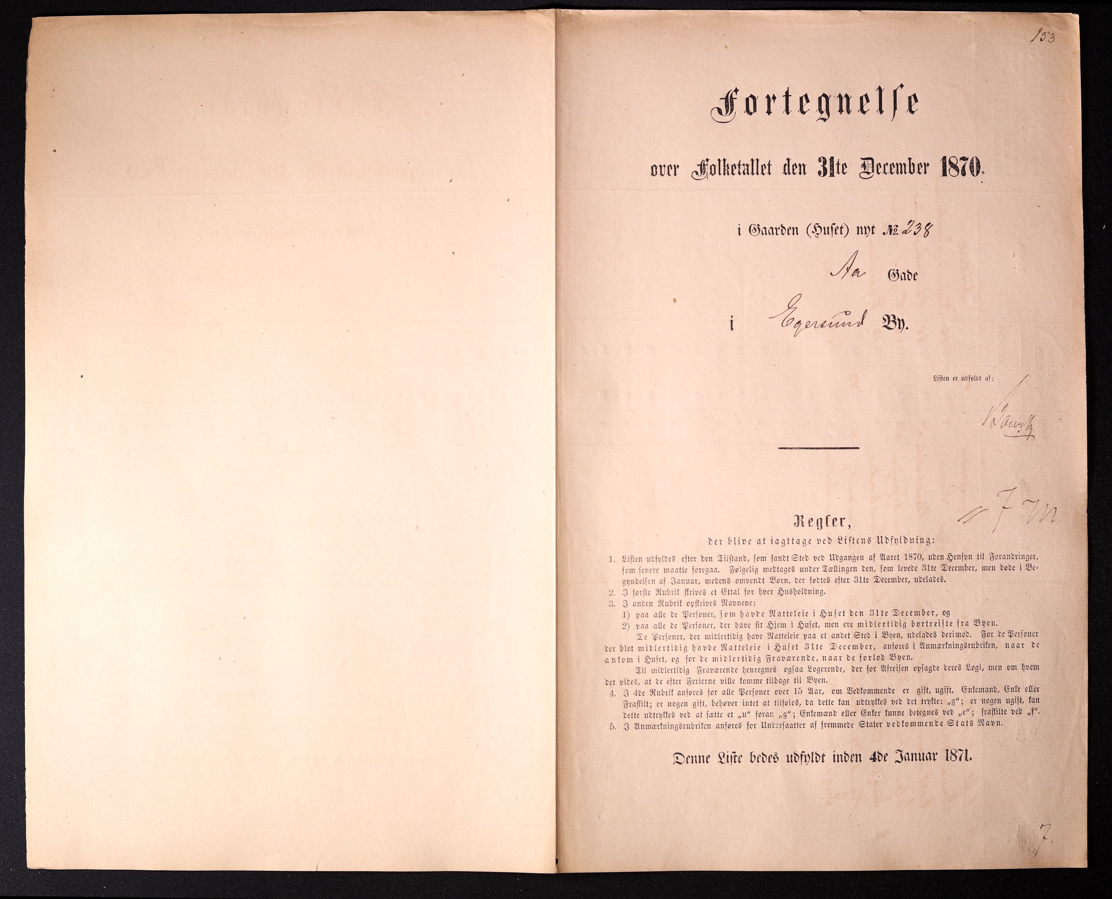 RA, Folketelling 1870 for 1101 Egersund ladested, 1870, s. 309