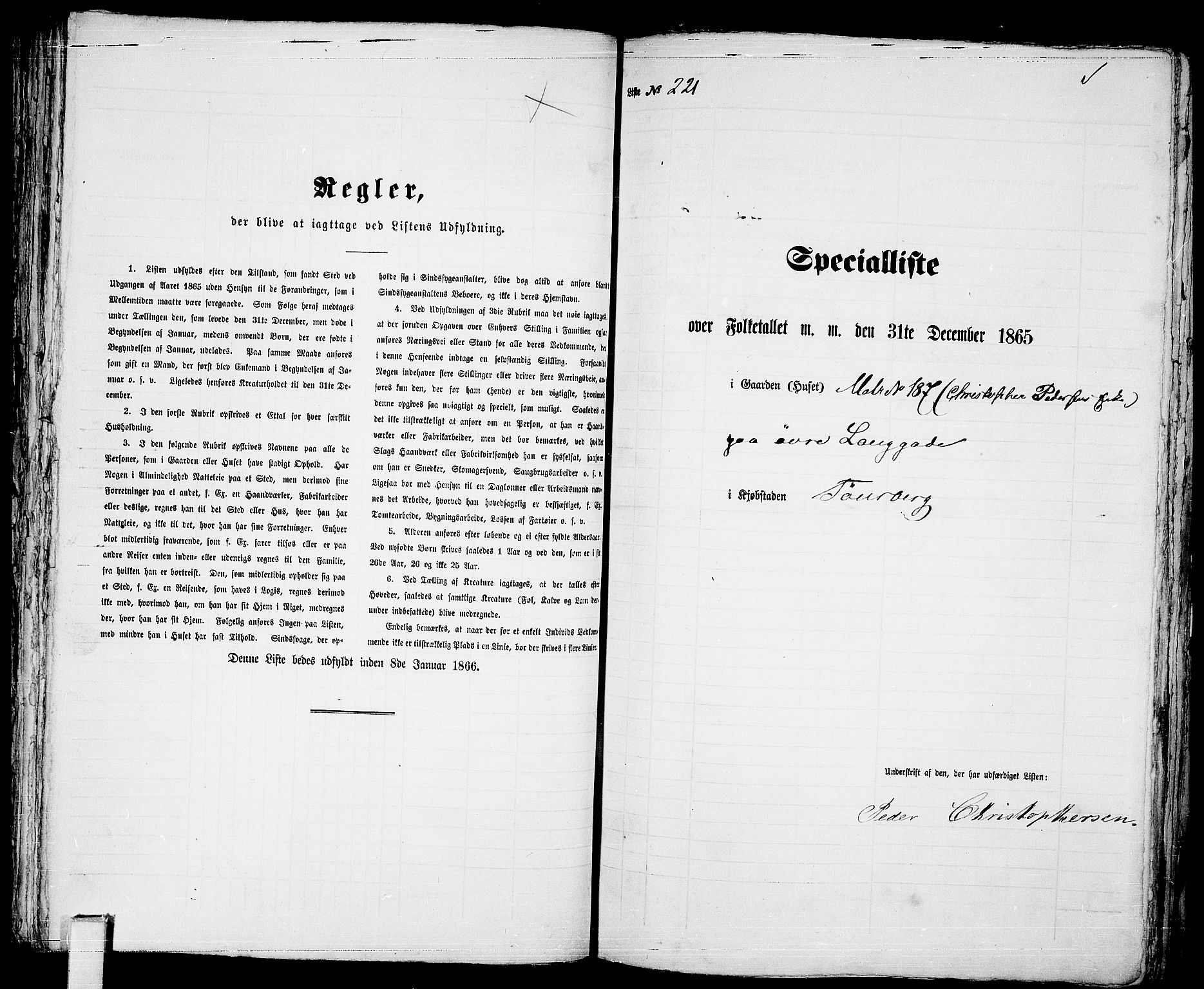 RA, Folketelling 1865 for 0705P Tønsberg prestegjeld, 1865, s. 479