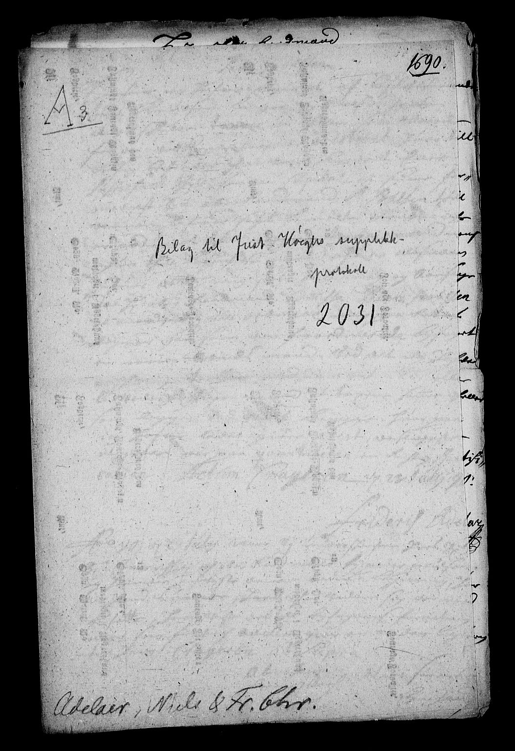 Stattholderembetet 1572-1771, RA/EA-2870/Af/L0002: Avskrifter av vedlegg til originale supplikker, nummerert i samsvar med supplikkbøkene, 1687-1689, s. 323