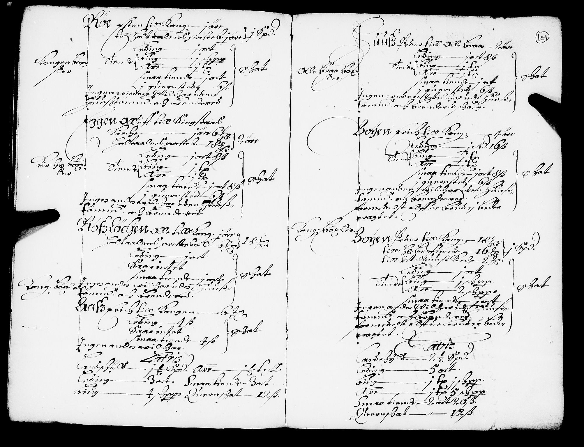 Rentekammeret inntil 1814, Realistisk ordnet avdeling, RA/EA-4070/N/Nb/Nba/L0051: Gauldal fogderi, 1667, s. 100b-101a