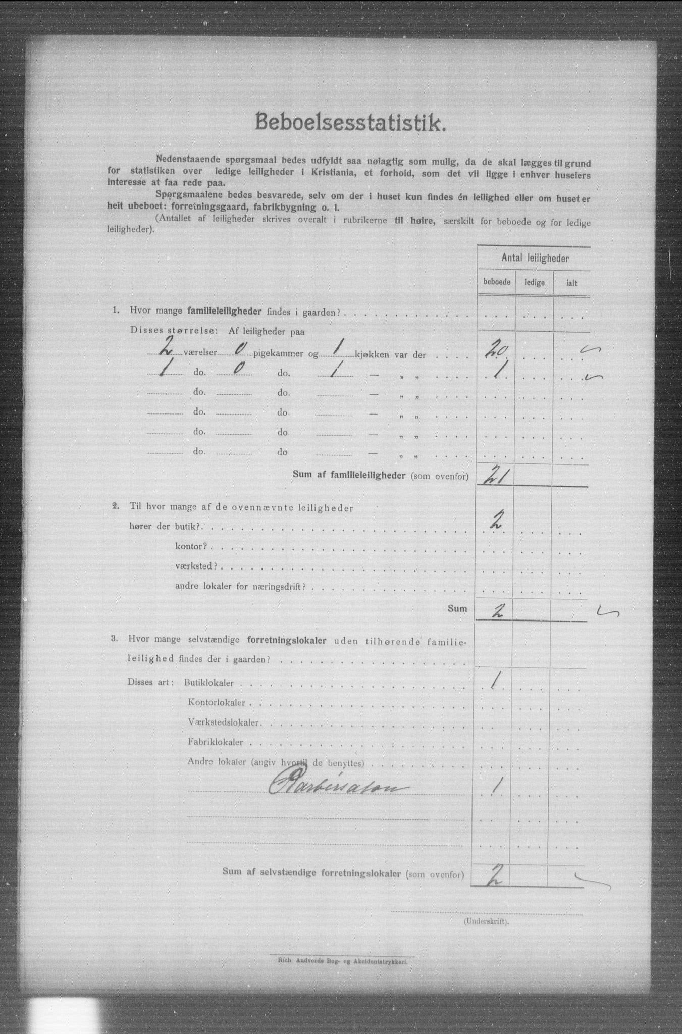 OBA, Kommunal folketelling 31.12.1904 for Kristiania kjøpstad, 1904, s. 7299