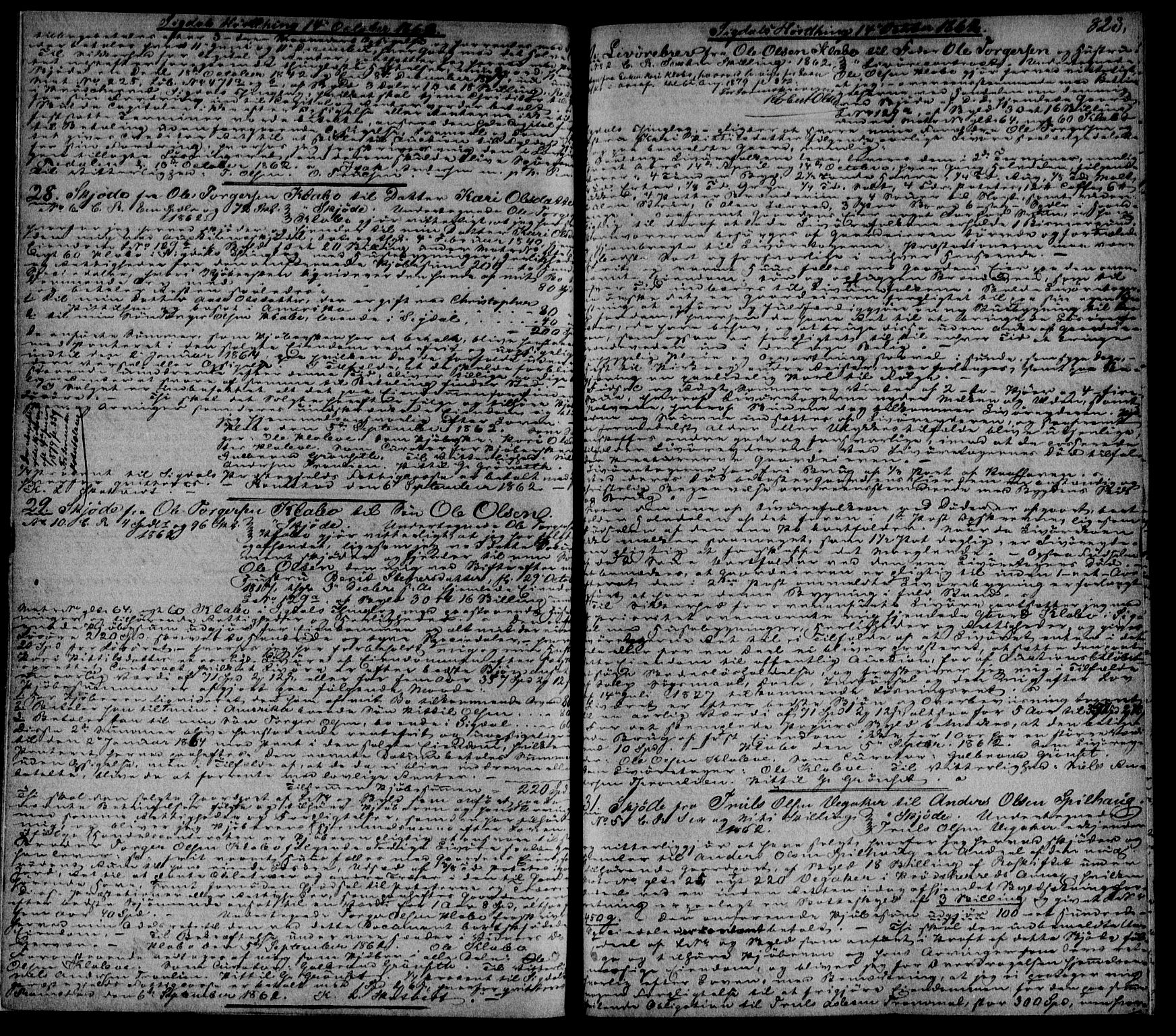 Eiker, Modum og Sigdal sorenskriveri, SAKO/A-123/G/Ga/Gaa/L0015b: Pantebok nr. I 15b, 1860-1863, s. 823