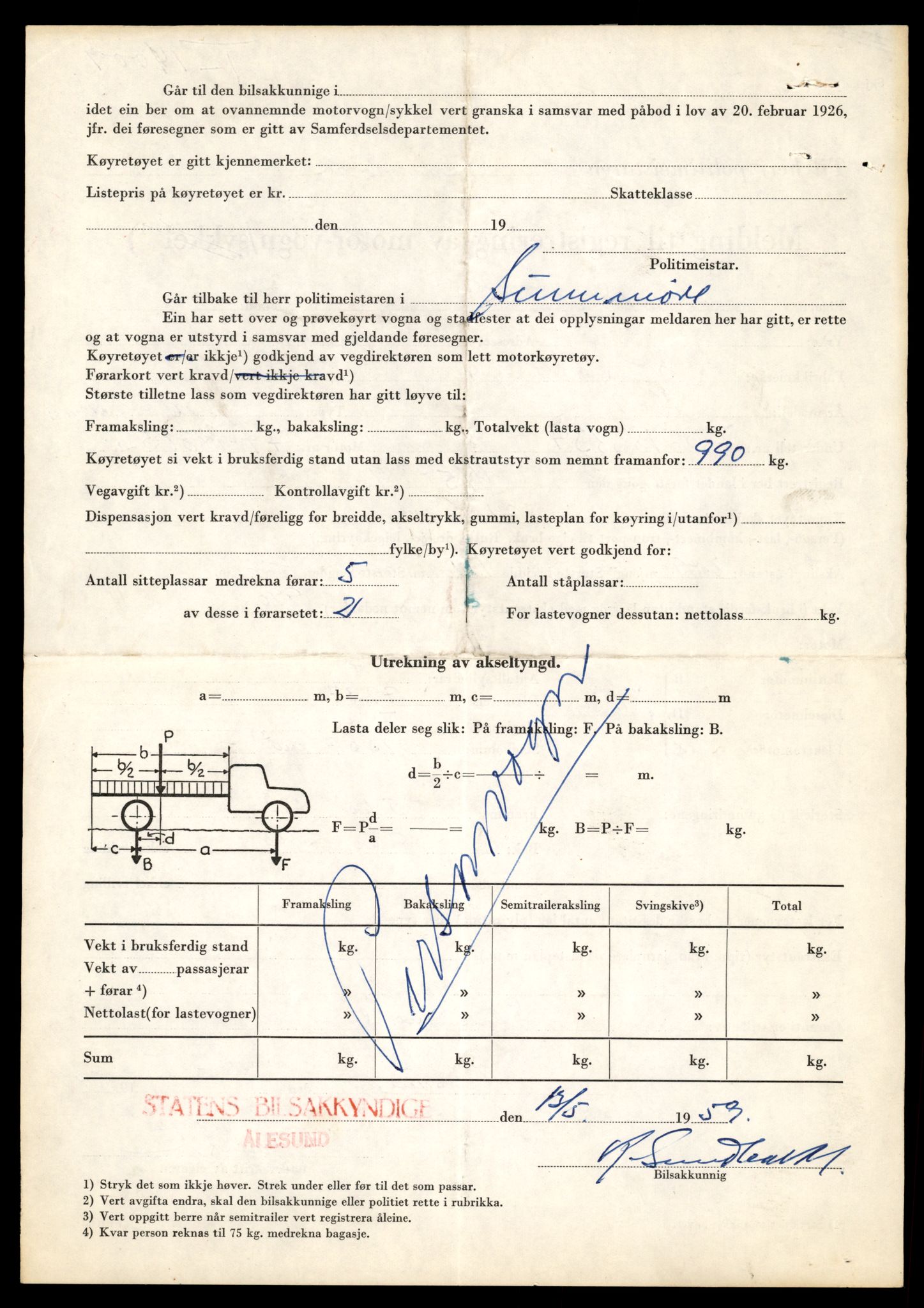 Møre og Romsdal vegkontor - Ålesund trafikkstasjon, AV/SAT-A-4099/F/Fe/L0042: Registreringskort for kjøretøy T 13906 - T 14079, 1927-1998, s. 1466