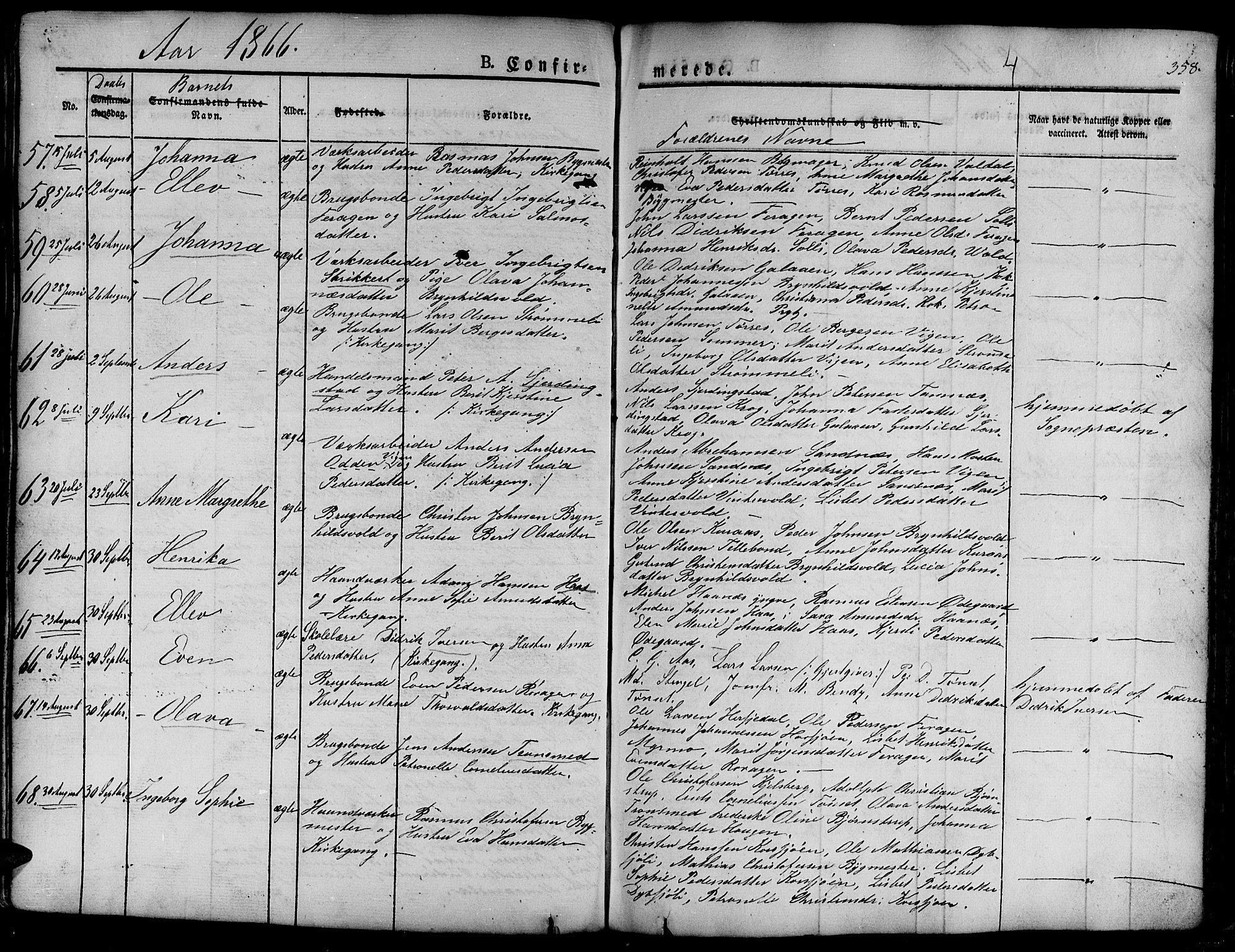 Ministerialprotokoller, klokkerbøker og fødselsregistre - Sør-Trøndelag, SAT/A-1456/681/L0938: Klokkerbok nr. 681C02, 1829-1879, s. 358