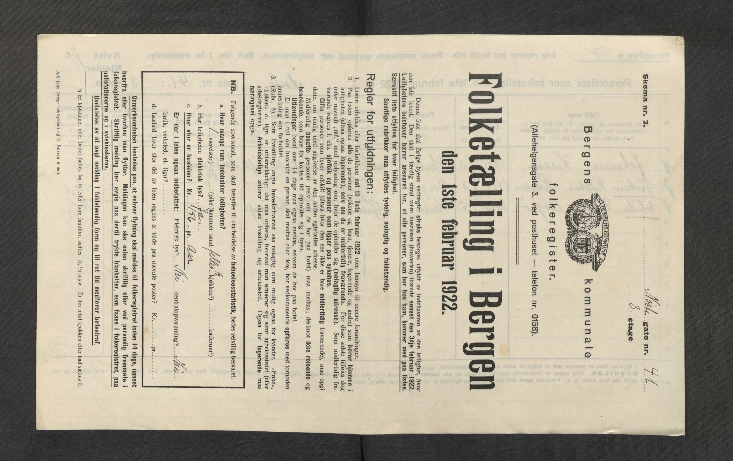 SAB, Kommunal folketelling 1922 for Bergen kjøpstad, 1922, s. 29776