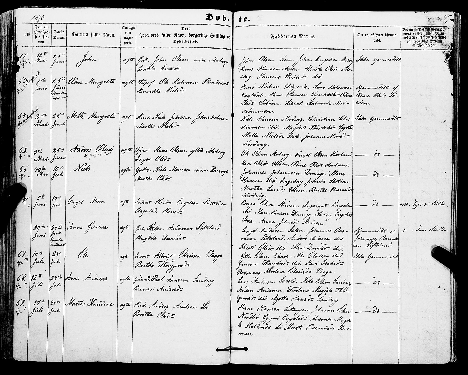 Os sokneprestembete, AV/SAB-A-99929: Ministerialbok nr. A 17, 1860-1873, s. 97