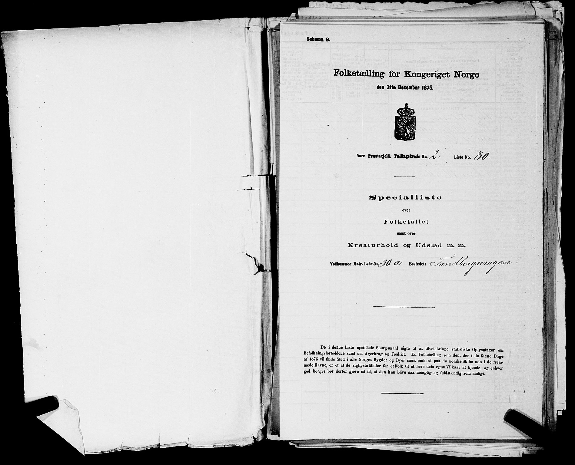 SAKO, Folketelling 1875 for 0633P Nore prestegjeld, 1875, s. 167