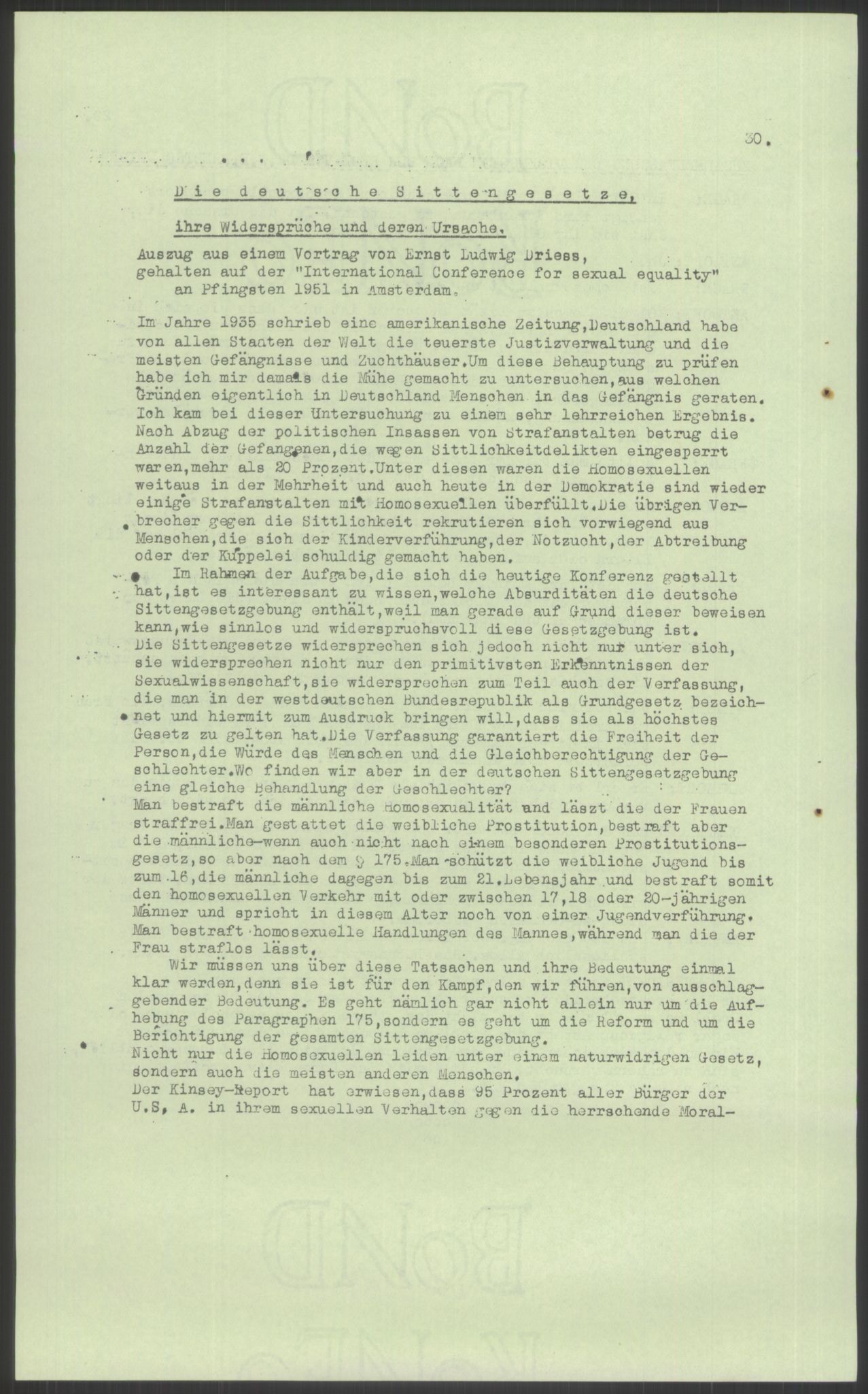Det Norske Forbundet av 1948/Landsforeningen for Lesbisk og Homofil Frigjøring, AV/RA-PA-1216/F/Fb/L0001: ICSE, 1951-1959, s. 134