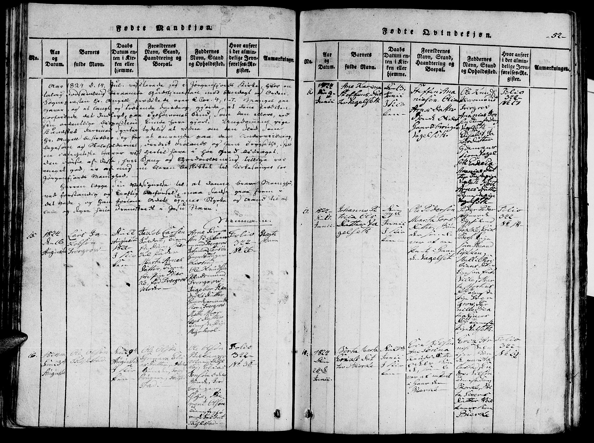 Ministerialprotokoller, klokkerbøker og fødselsregistre - Møre og Romsdal, AV/SAT-A-1454/515/L0207: Ministerialbok nr. 515A03, 1819-1829, s. 52