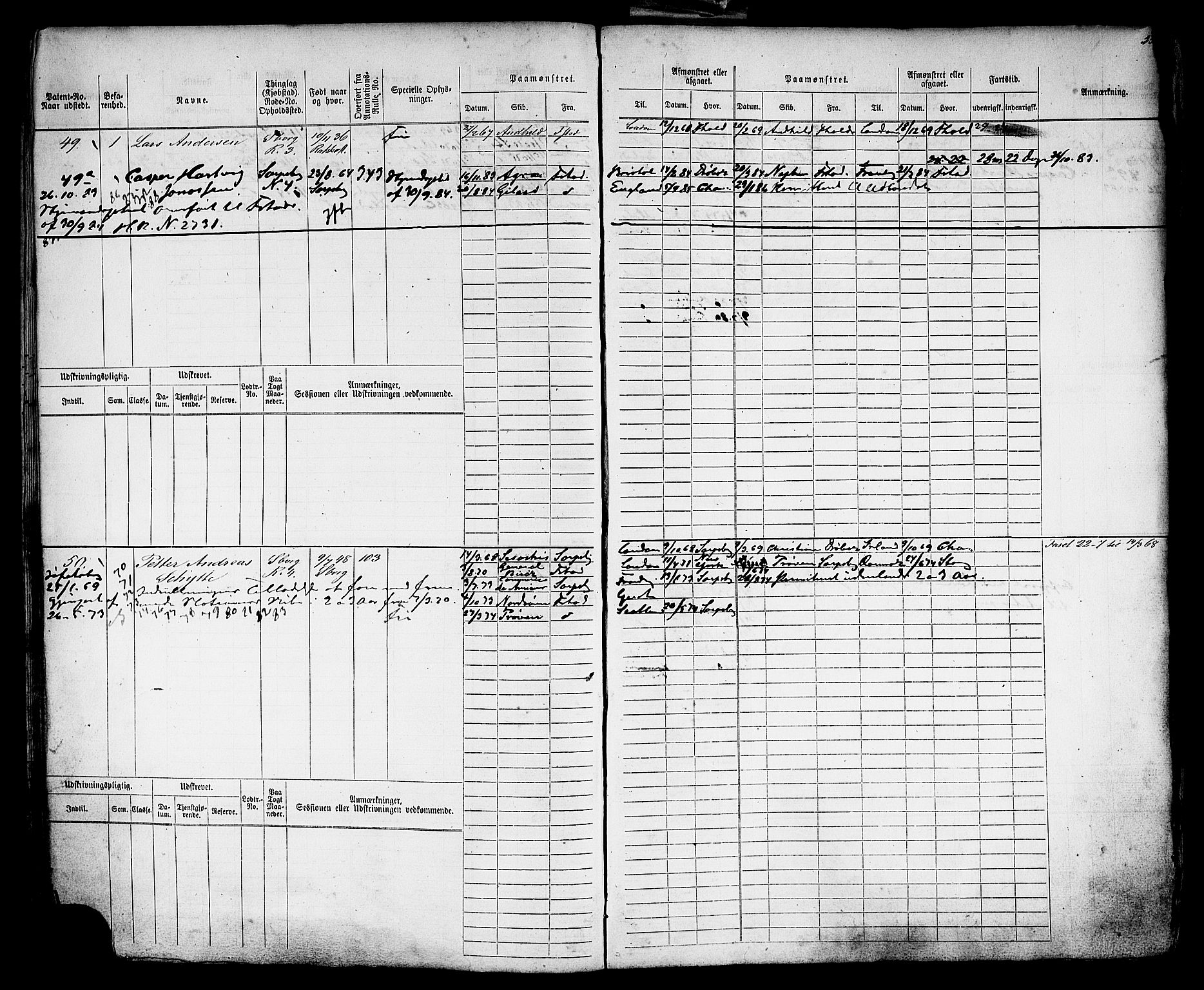Sarpsborg mønstringskontor, AV/SAO-A-10569c/F/Fc/Fcb/L0004: Hovedrulle, 1868-1881, s. 28