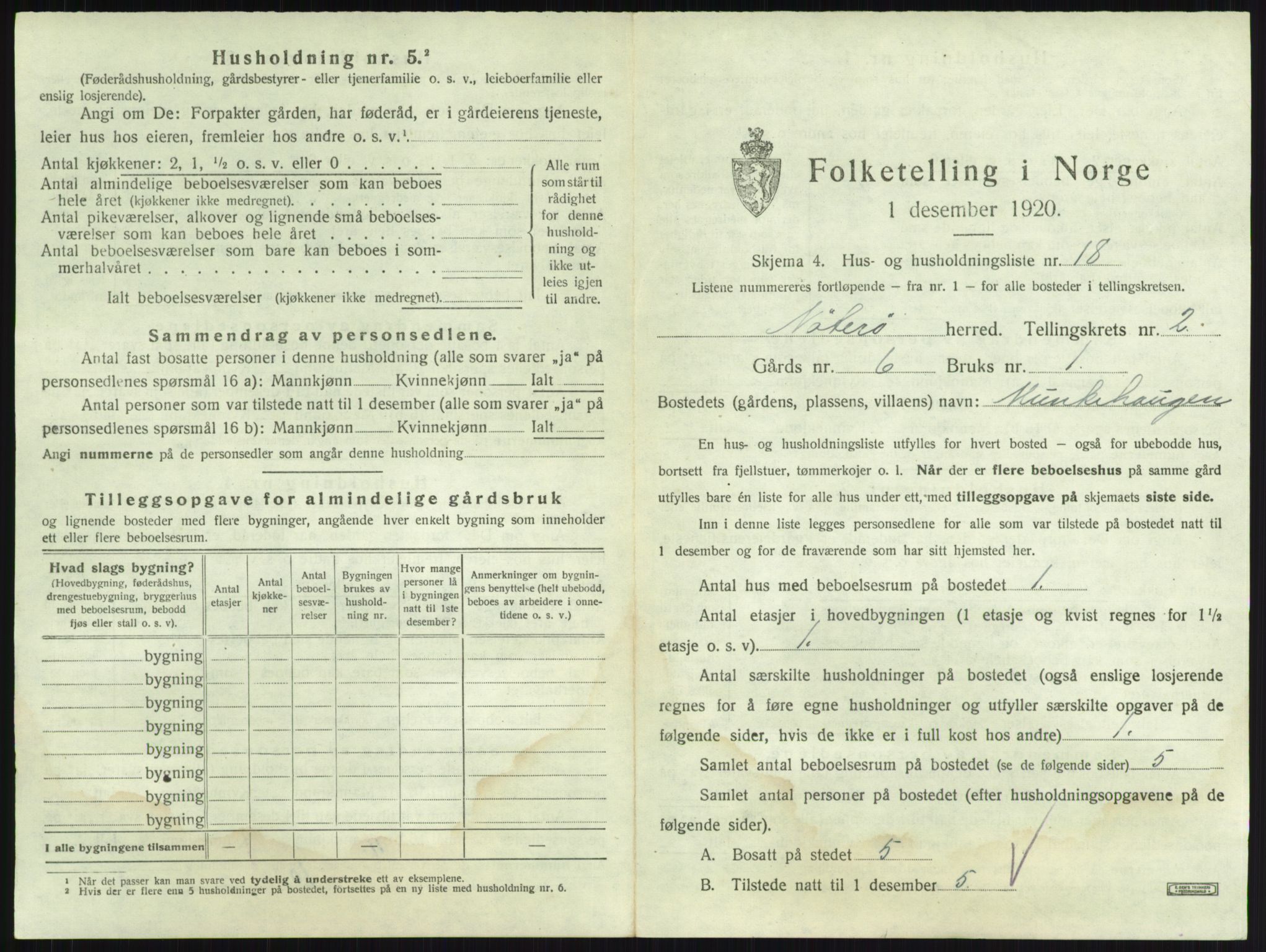 SAKO, Folketelling 1920 for 0722 Nøtterøy herred, 1920, s. 289