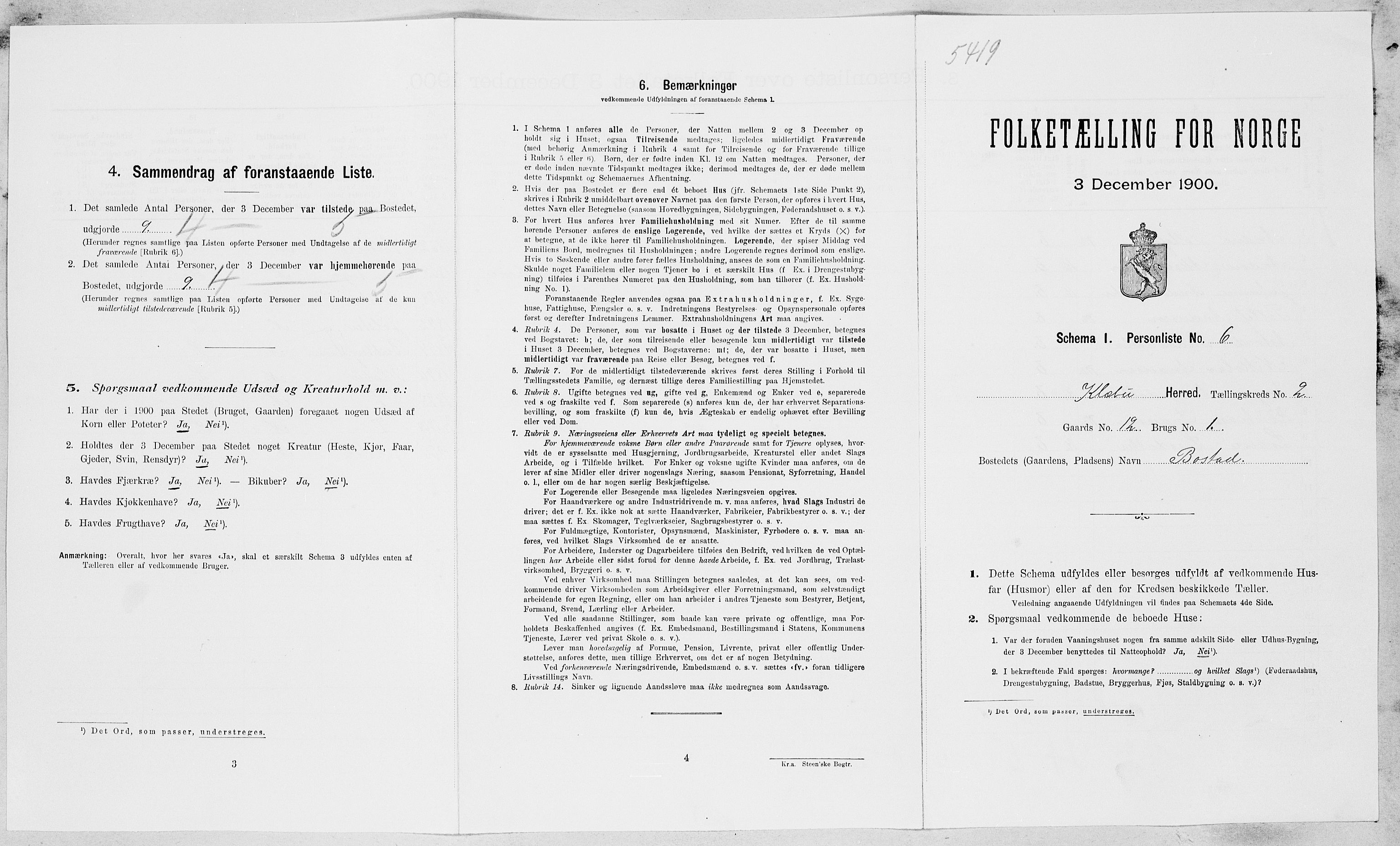 SAT, Folketelling 1900 for 1662 Klæbu herred, 1900, s. 80