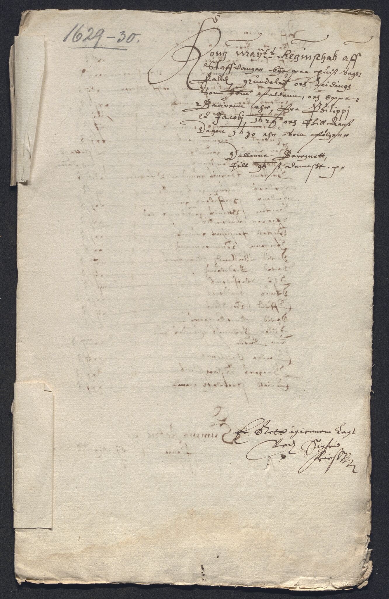 Rentekammeret inntil 1814, Reviderte regnskaper, Byregnskaper, RA/EA-4066/R/Ro/L0298: [O1] By- og kontribusjonsregnskap, 1624-1639, s. 52