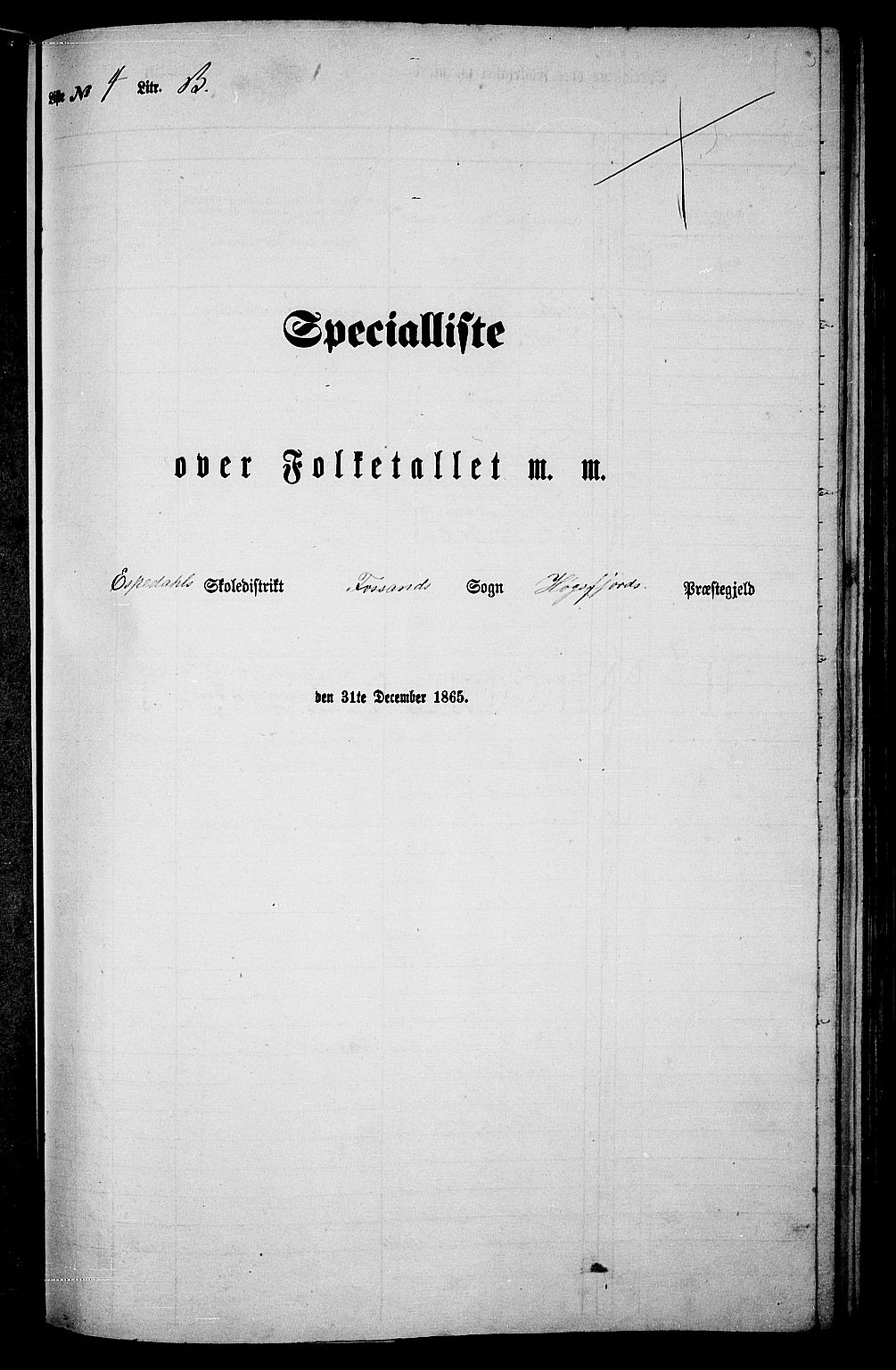 RA, Folketelling 1865 for 1128P Høgsfjord prestegjeld, 1865, s. 60