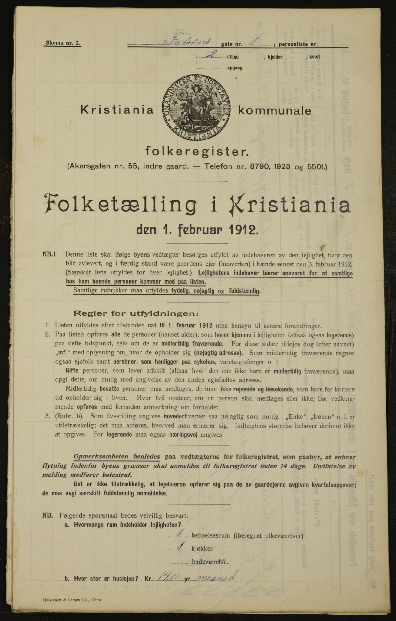 OBA, Kommunal folketelling 1.2.1912 for Kristiania, 1912, s. 23225