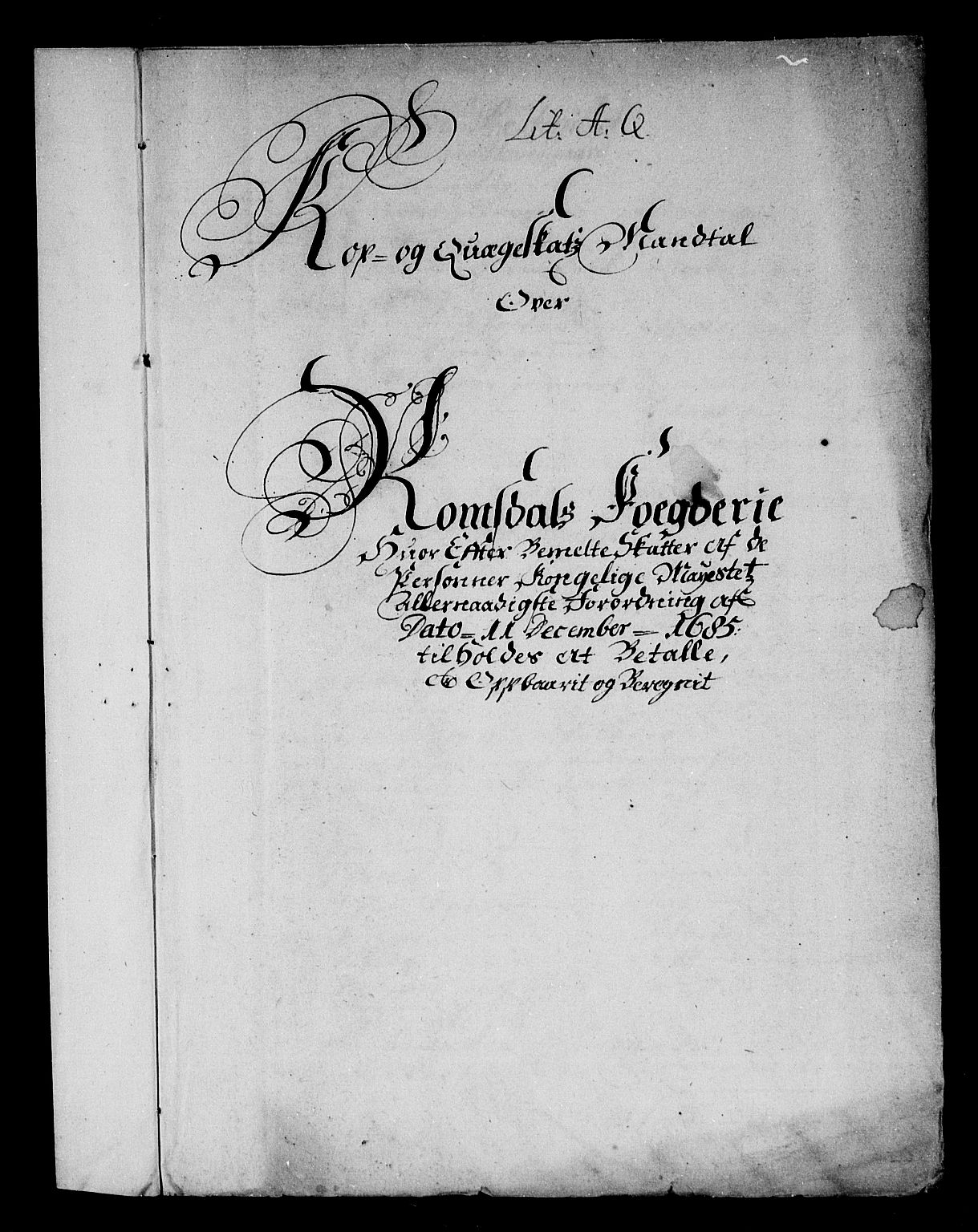 Rentekammeret inntil 1814, Reviderte regnskaper, Stiftamtstueregnskaper, Trondheim stiftamt og Nordland amt, AV/RA-EA-6044/R/Rg/L0084: Trondheim stiftamt og Nordland amt, 1686