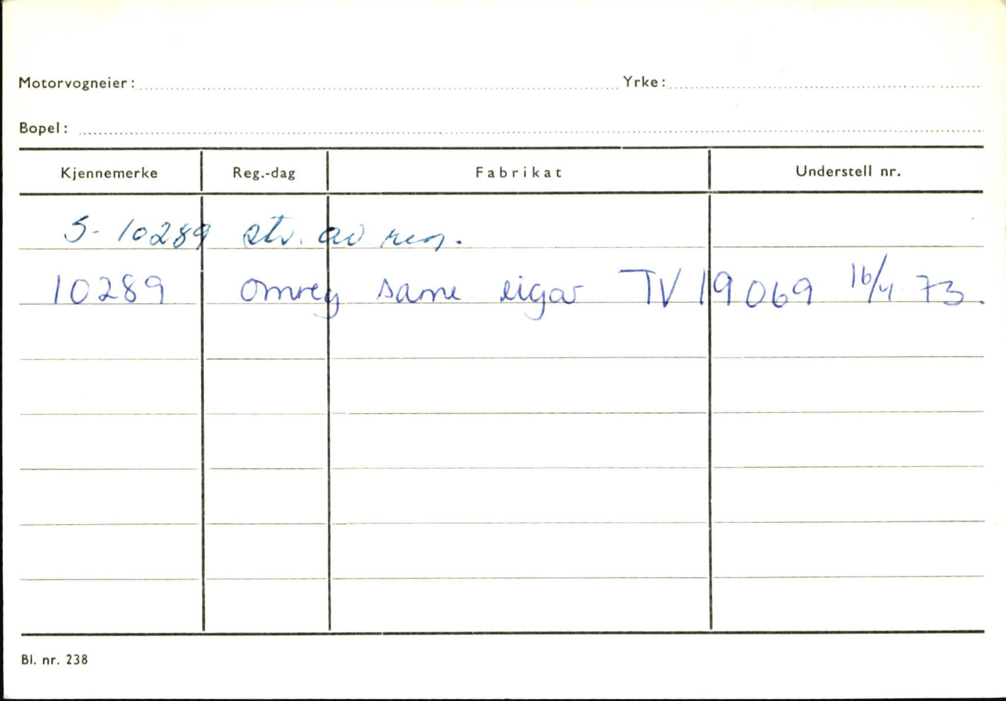 Statens vegvesen, Sogn og Fjordane vegkontor, SAB/A-5301/4/F/L0145: Registerkort Vågsøy S-Å. Årdal I-P, 1945-1975, s. 80