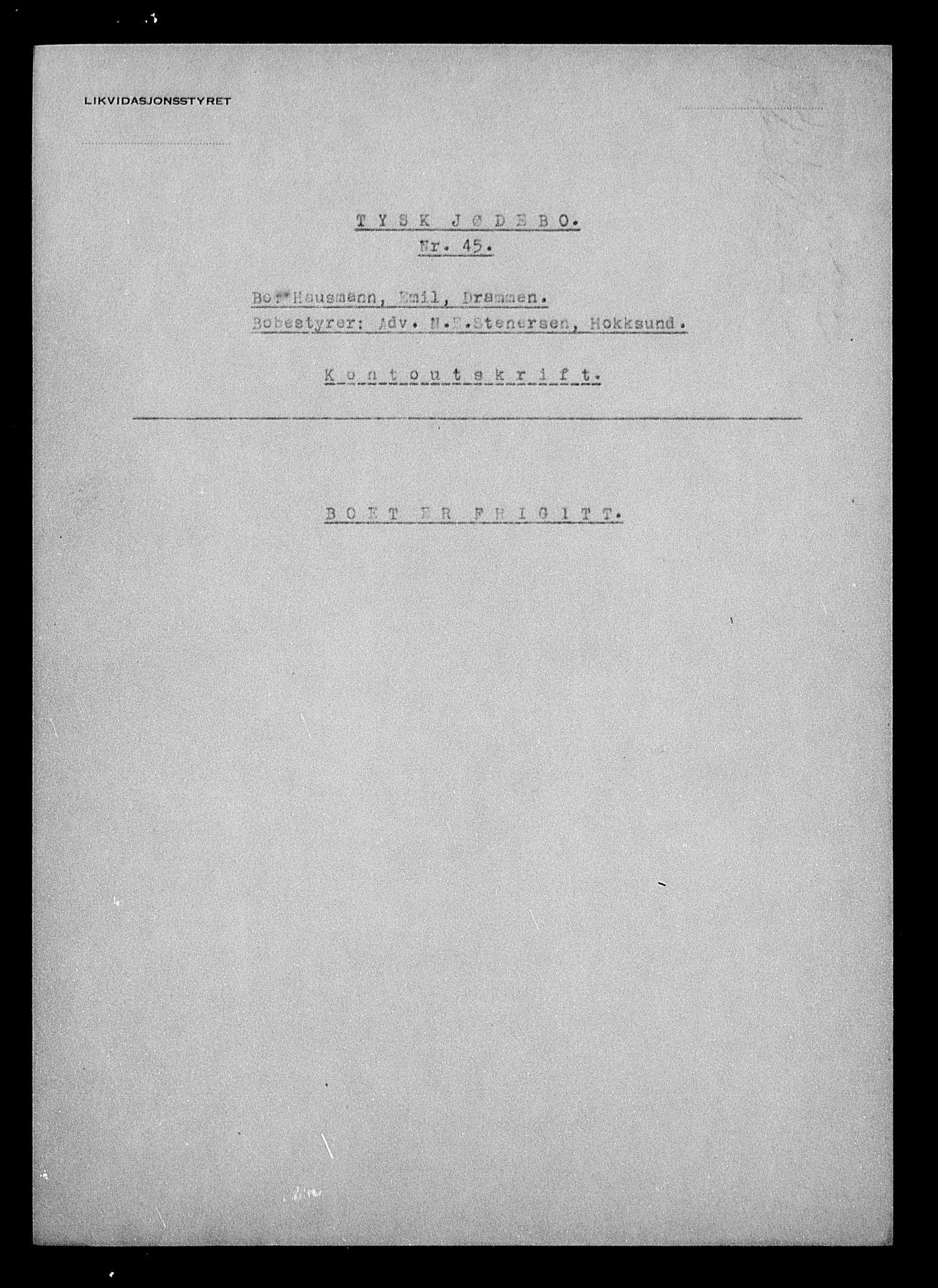 Justisdepartementet, Tilbakeføringskontoret for inndratte formuer, AV/RA-S-1564/H/Hc/Hcd/L0999: --, 1945-1947, s. 16