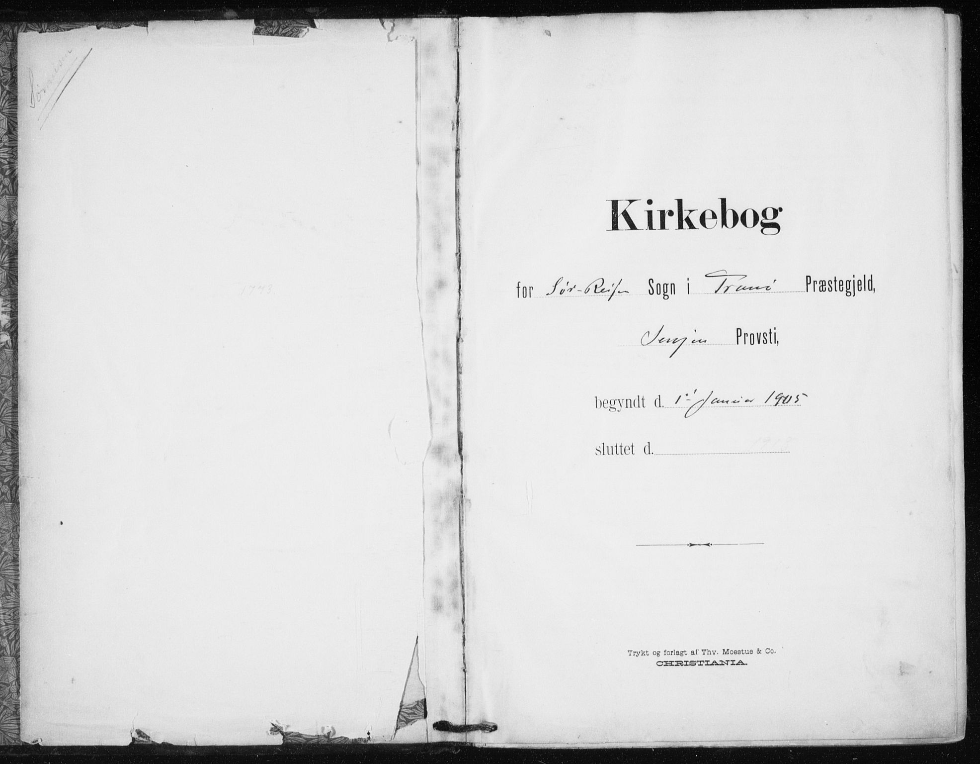 Tranøy sokneprestkontor, SATØ/S-1313/I/Ia/Iaa/L0012kirke: Ministerialbok nr. 12, 1905-1918