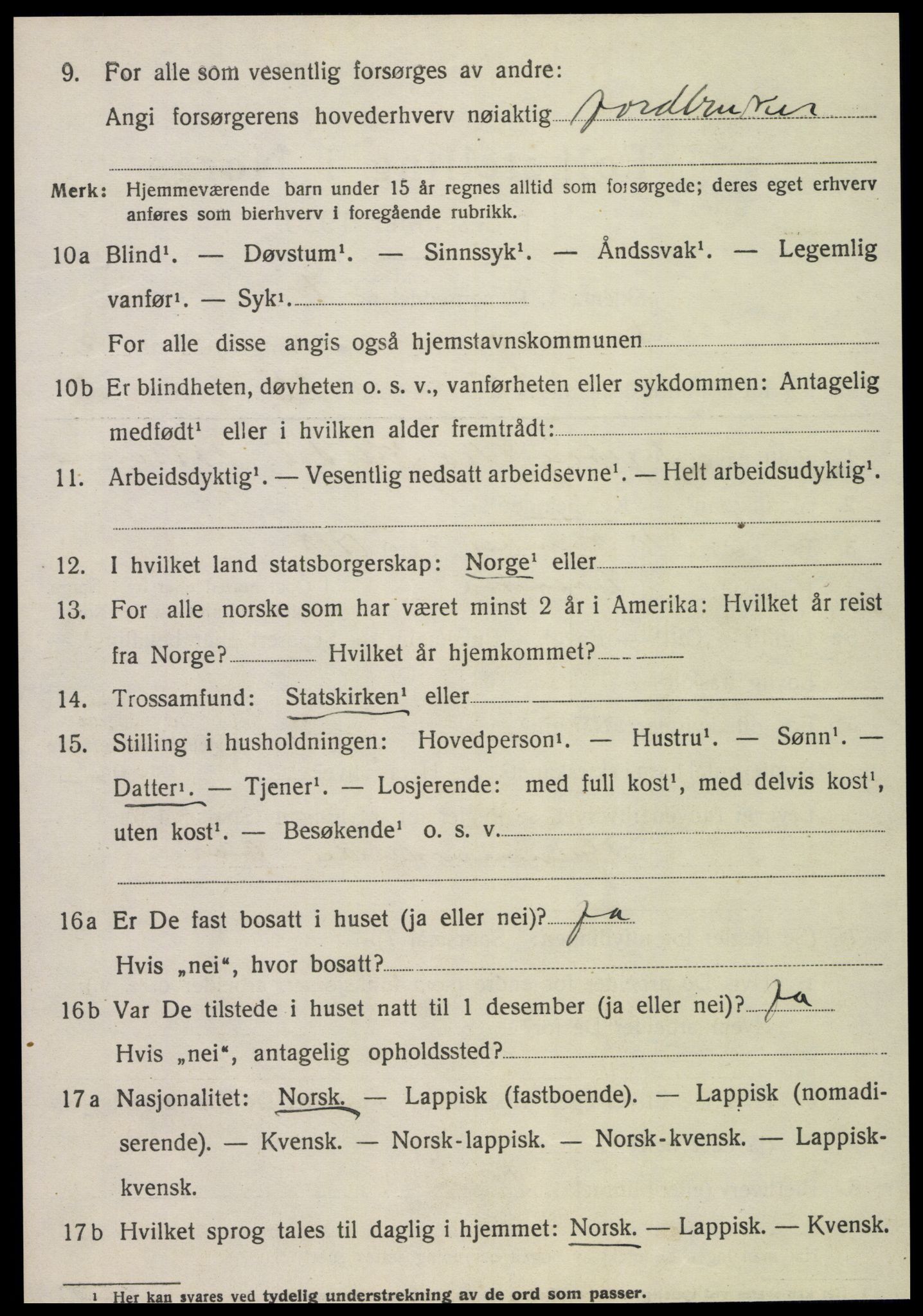 SAT, Folketelling 1920 for 1736 Snåsa herred, 1920, s. 2557