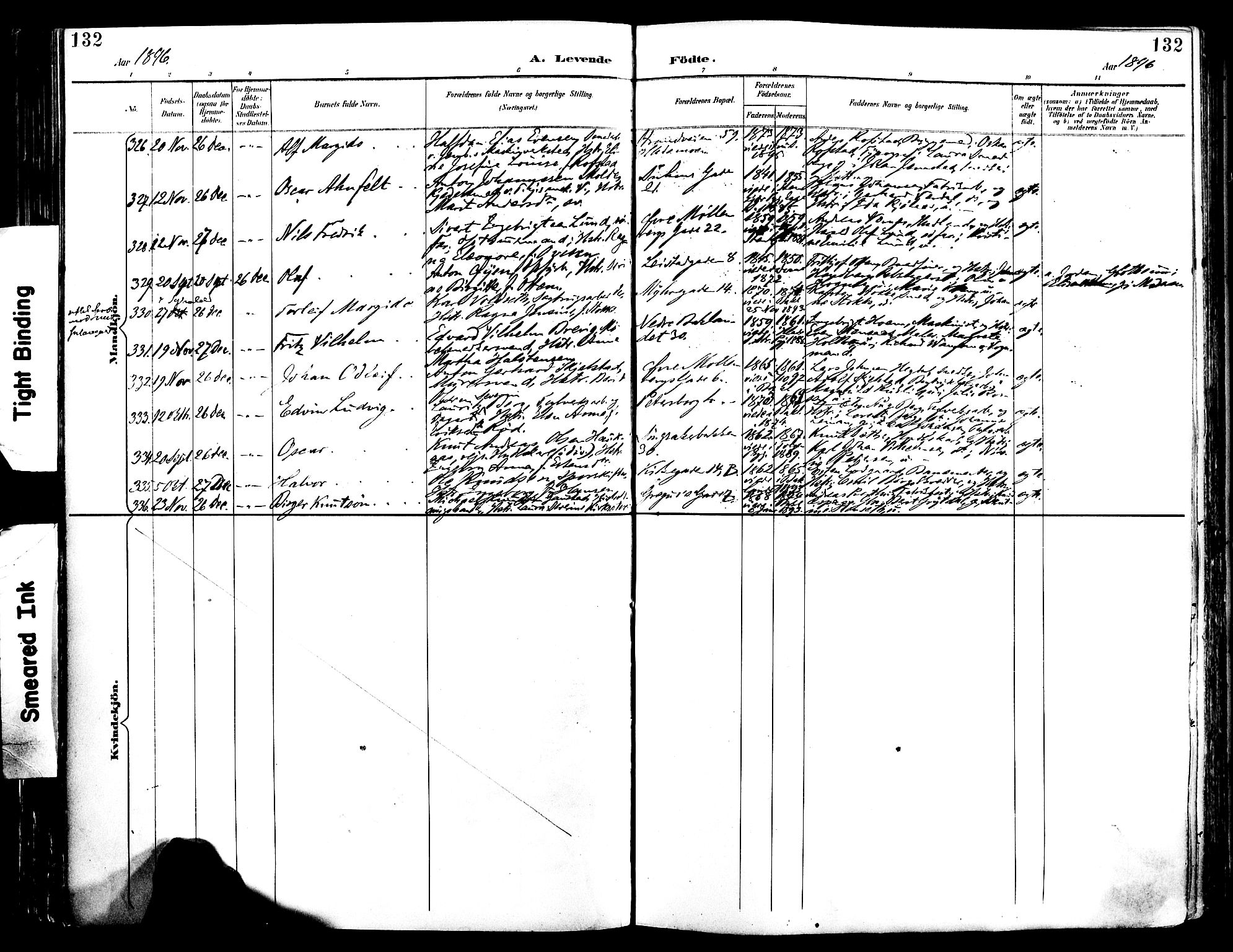 Ministerialprotokoller, klokkerbøker og fødselsregistre - Sør-Trøndelag, SAT/A-1456/604/L0197: Ministerialbok nr. 604A18, 1893-1900, s. 132