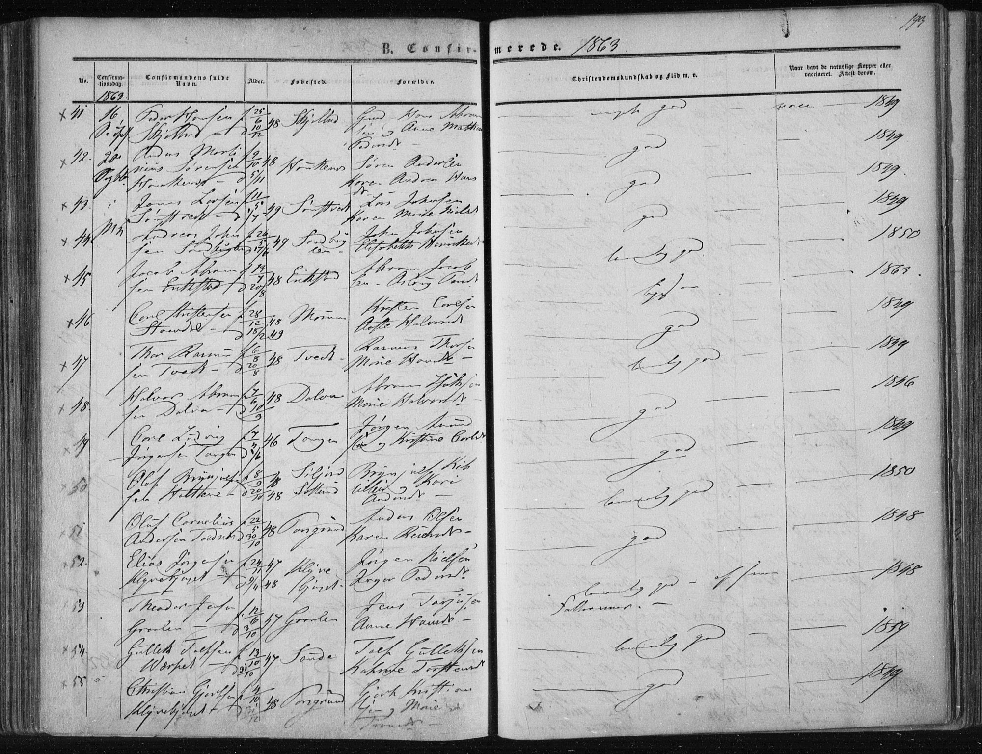 Solum kirkebøker, AV/SAKO-A-306/F/Fa/L0007: Ministerialbok nr. I 7, 1856-1864, s. 193