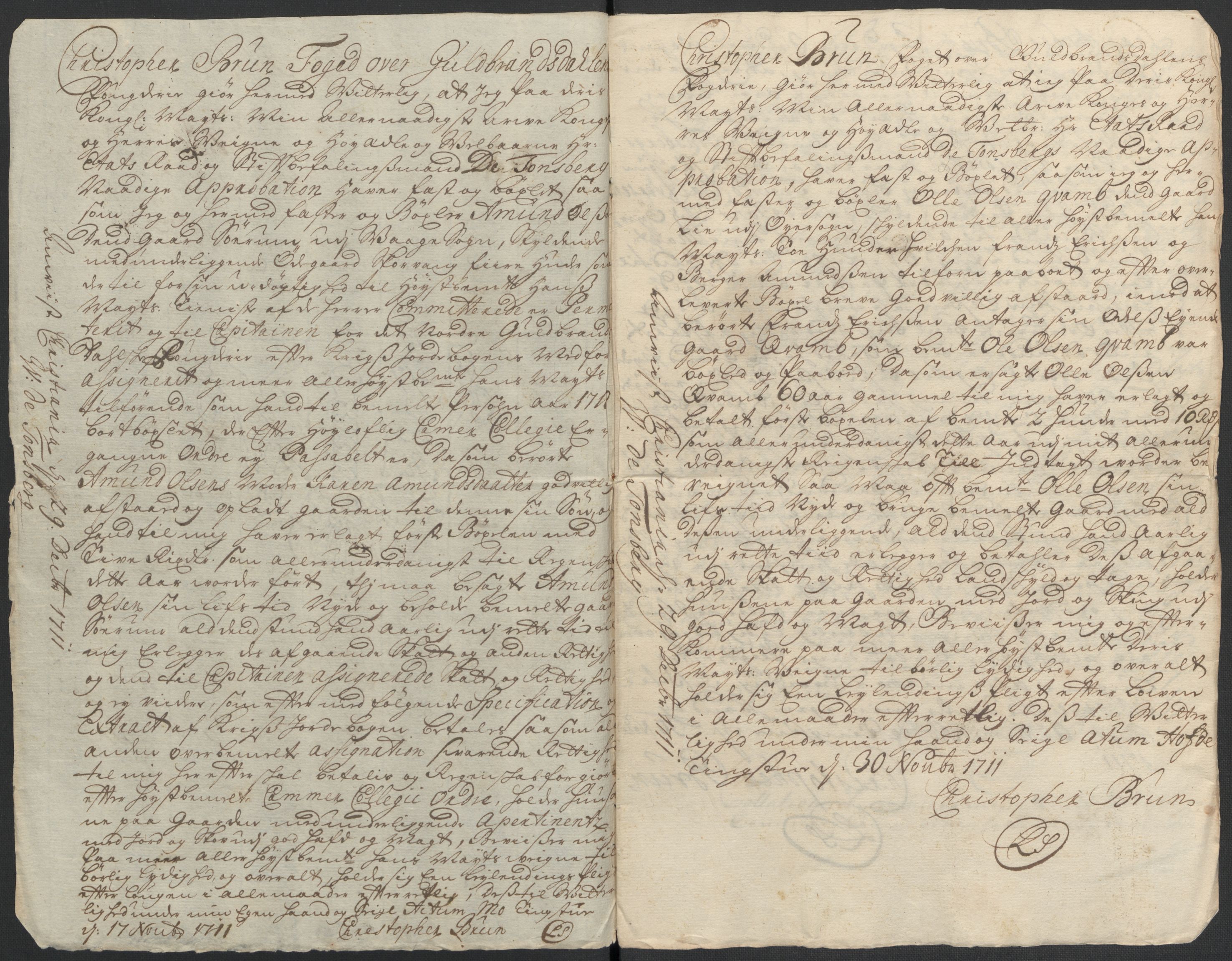 Rentekammeret inntil 1814, Reviderte regnskaper, Fogderegnskap, AV/RA-EA-4092/R17/L1180: Fogderegnskap Gudbrandsdal, 1711, s. 64