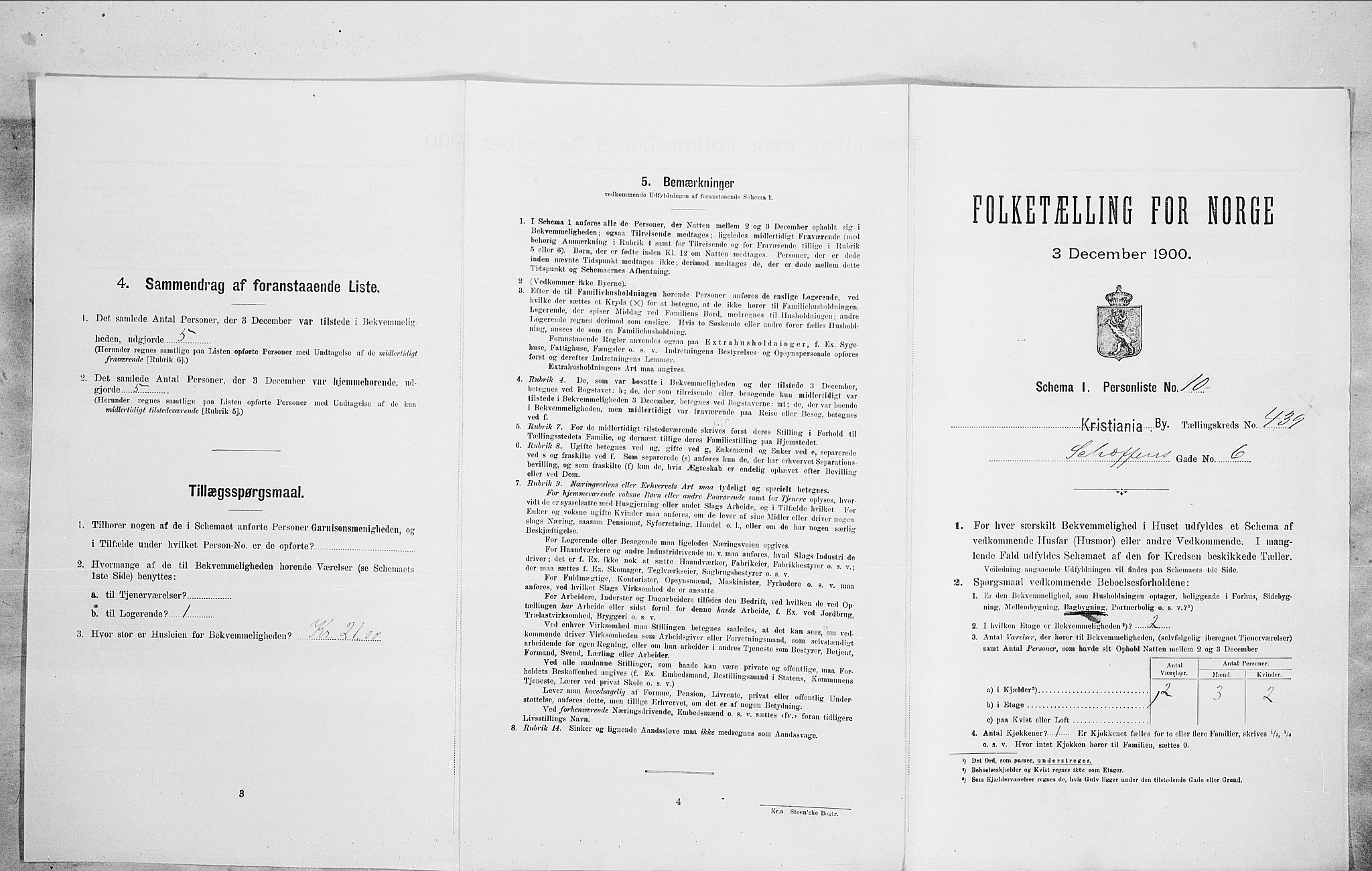 SAO, Folketelling 1900 for 0301 Kristiania kjøpstad, 1900, s. 82787