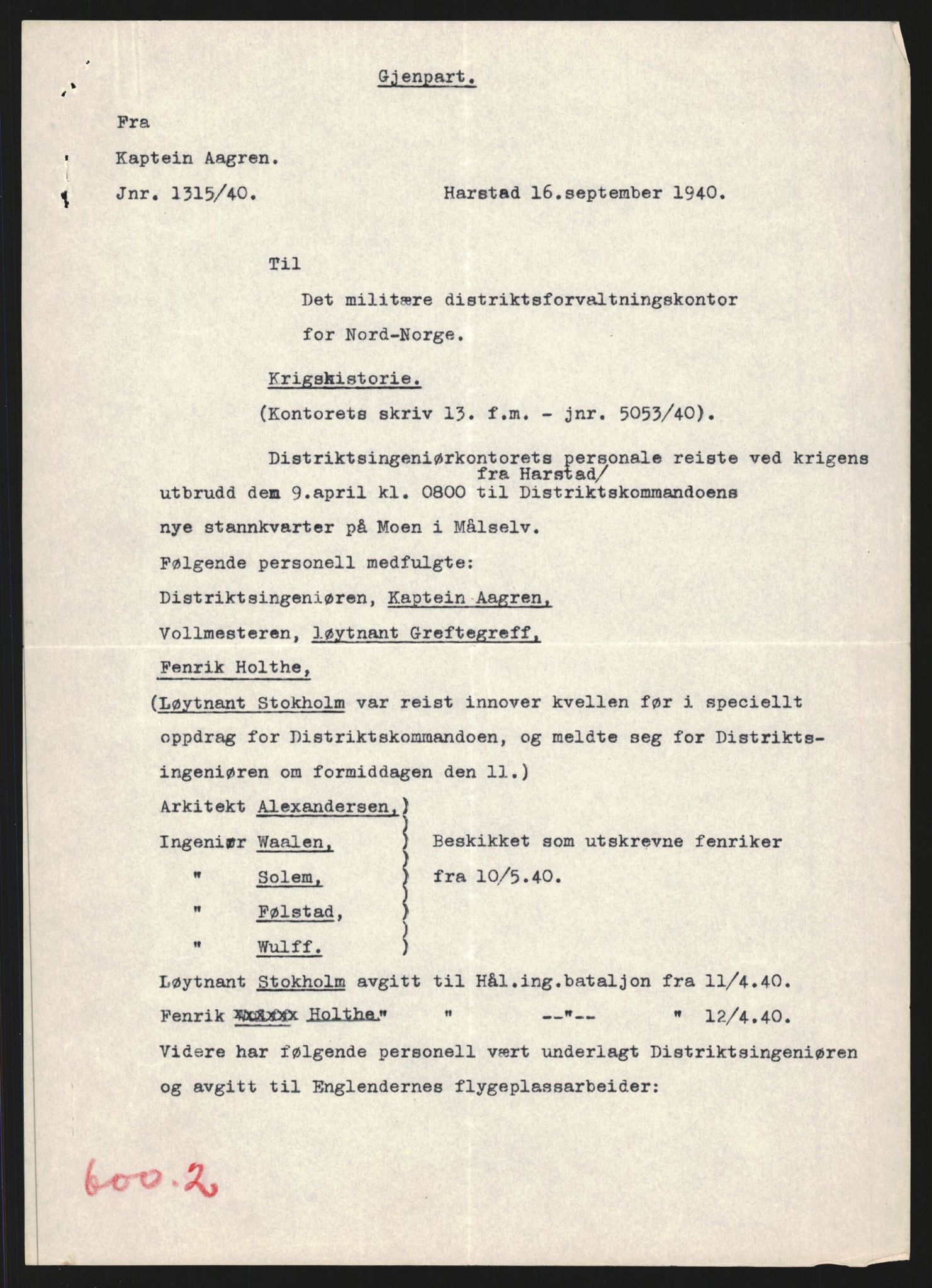 Forsvaret, Forsvarets krigshistoriske avdeling, AV/RA-RAFA-2017/Y/Yb/L0132: II-C-11-600  -  6. Divisjon / 6. Distriktskommando, 1940-1960, s. 682