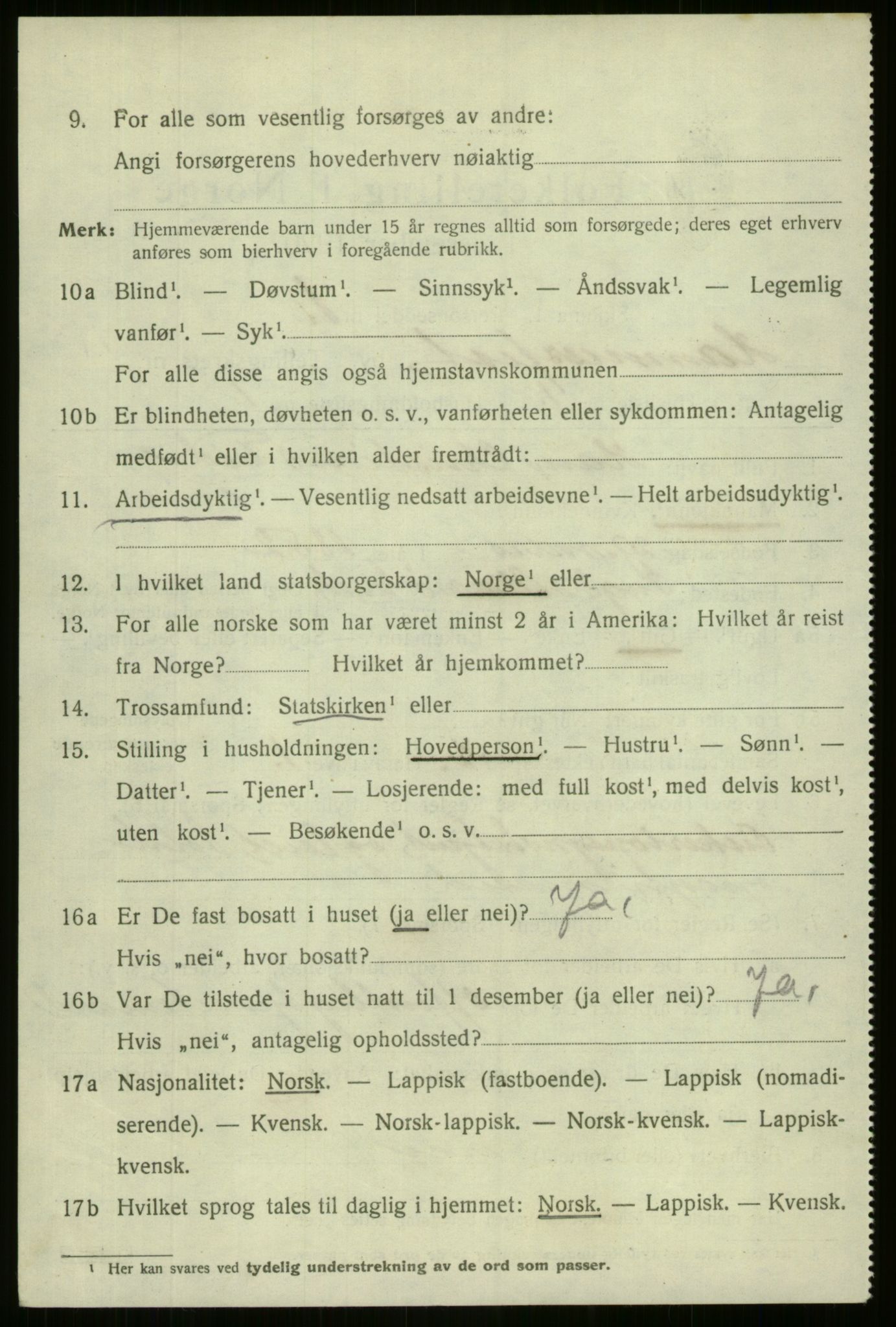 SATØ, Folketelling 1920 for 2001 Hammerfest kjøpstad, 1920, s. 4758