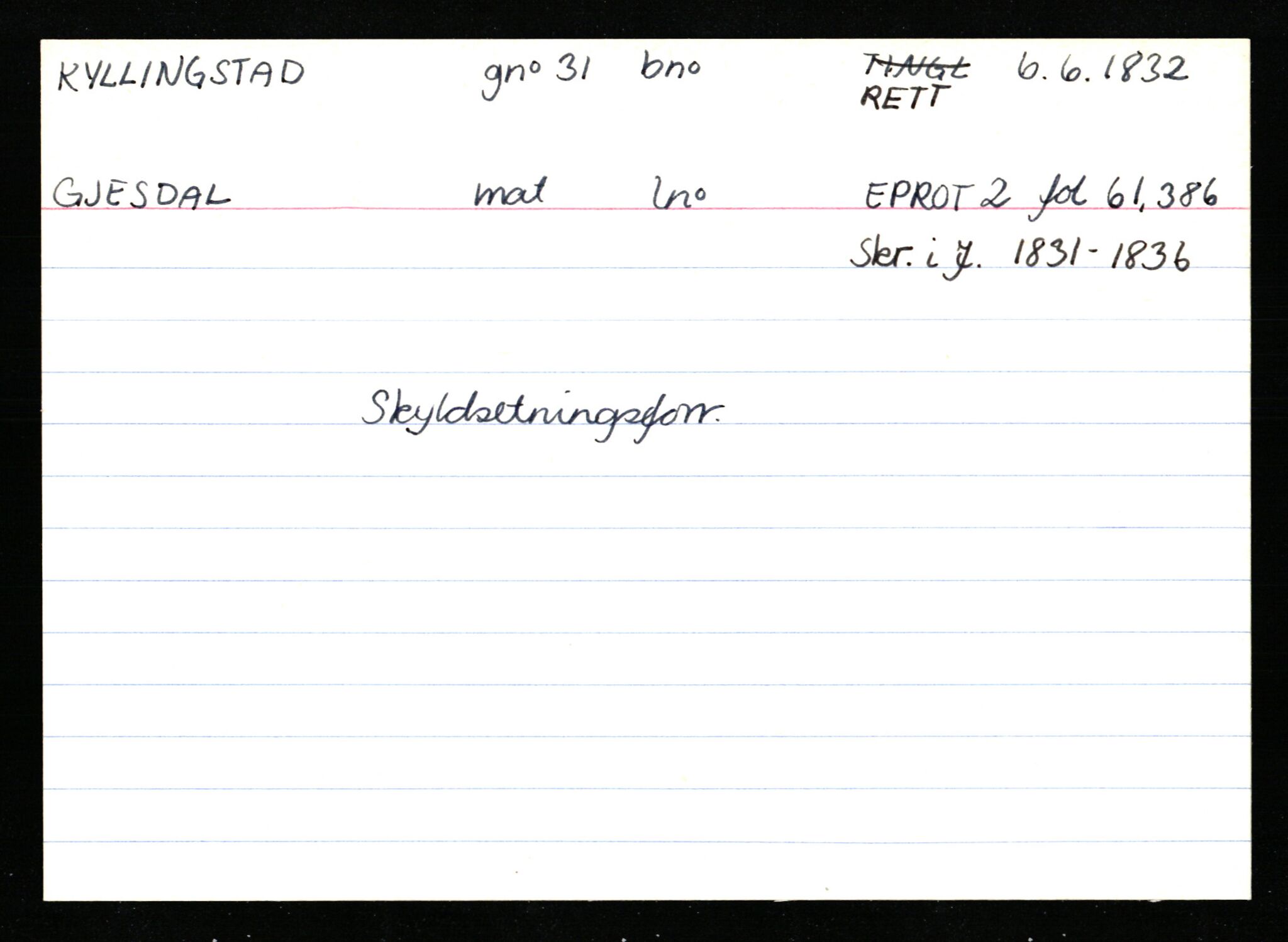 Statsarkivet i Stavanger, AV/SAST-A-101971/03/Y/Ym/L0033: Åstedskort sortert etter gårdsnavn: Kvelland - Lagestranden, 1600-1950, s. 477