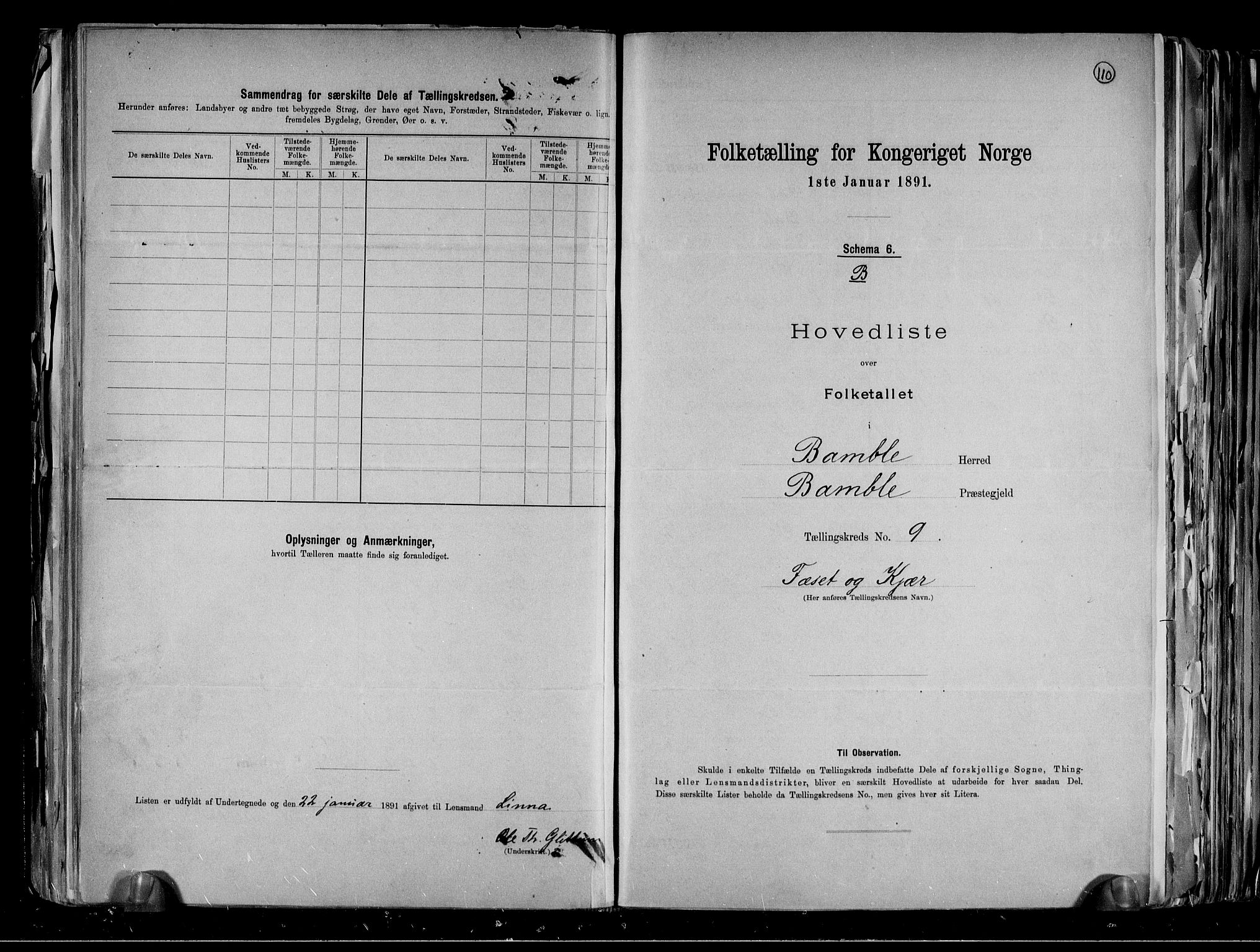 RA, Folketelling 1891 for 0814 Bamble herred, 1891, s. 26