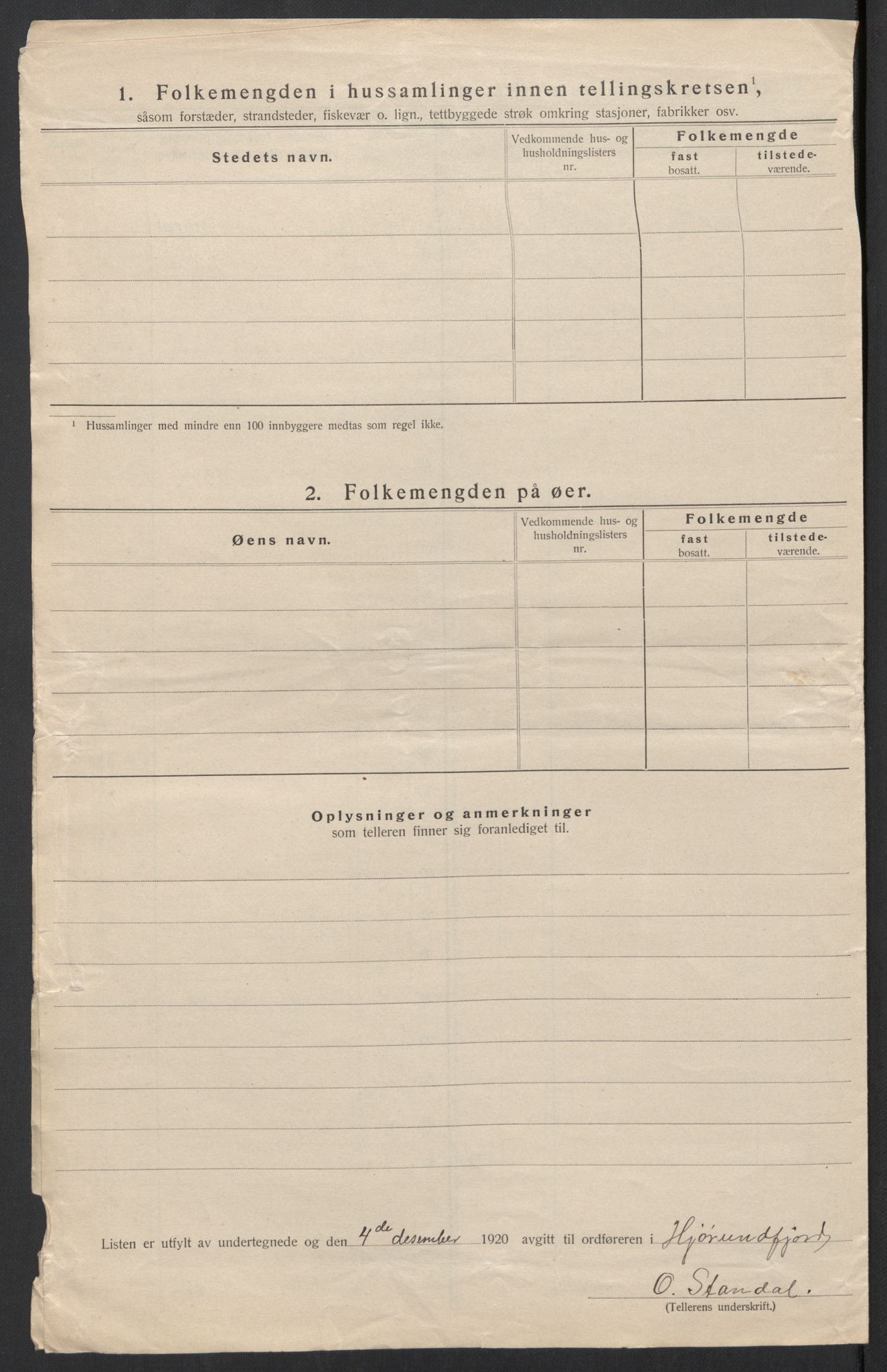 SAT, Folketelling 1920 for 1522 Hjørundfjord herred, 1920, s. 15