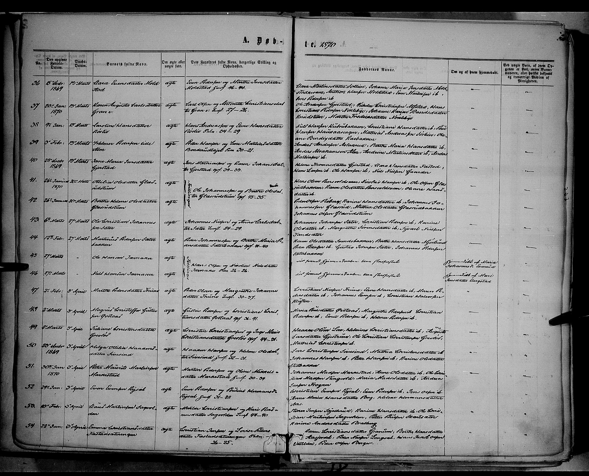 Vestre Toten prestekontor, AV/SAH-PREST-108/H/Ha/Haa/L0008: Ministerialbok nr. 8, 1870-1877, s. 3