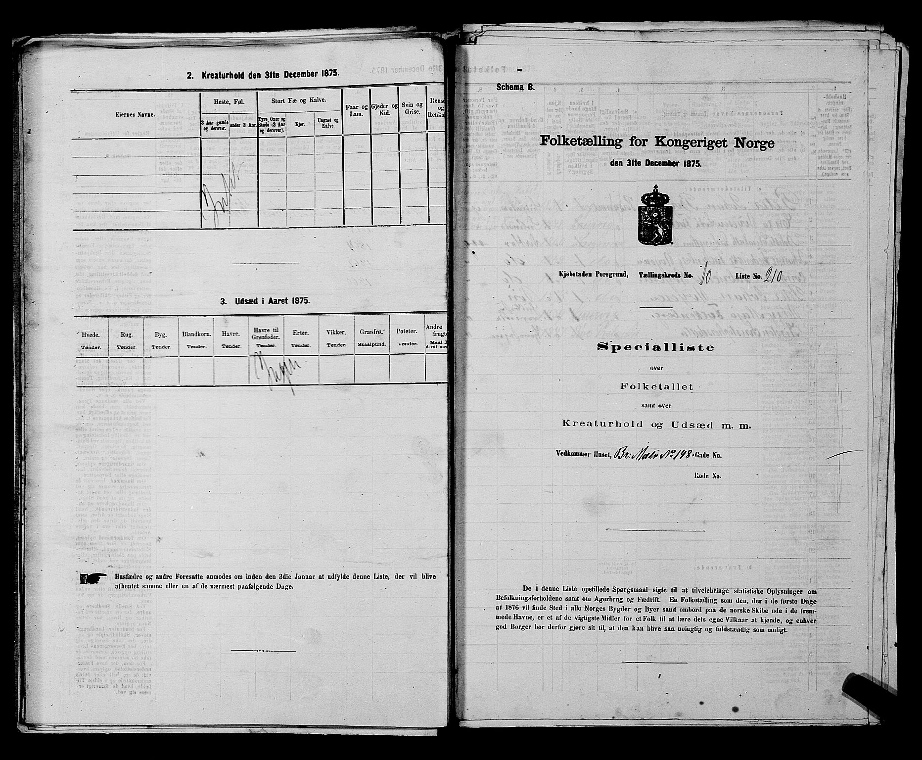 SAKO, Folketelling 1875 for 0805P Porsgrunn prestegjeld, 1875, s. 486