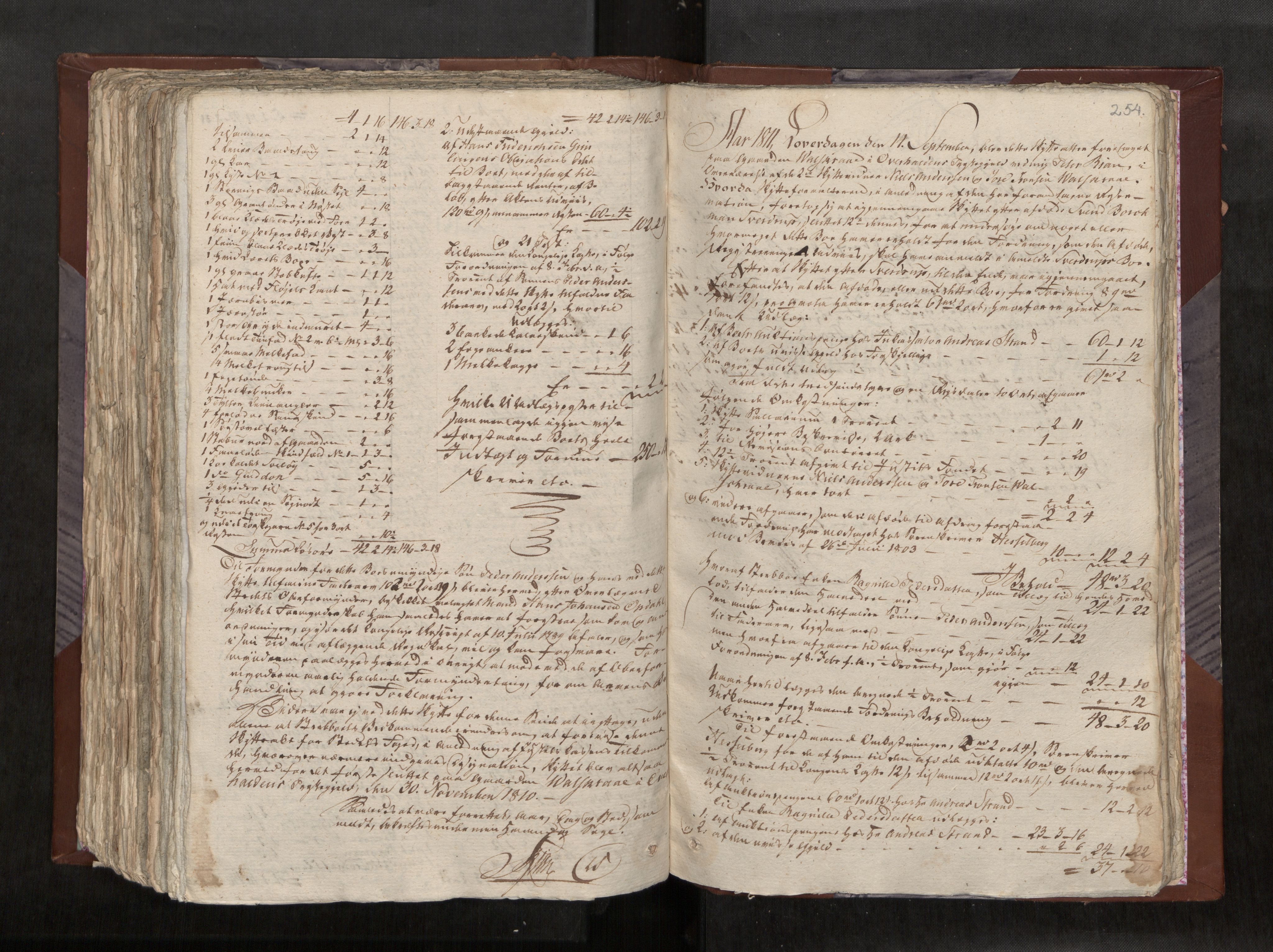 Namdal sorenskriveri, AV/SAT-A-4133/1/3/3A/L0034: Skifteprotokoll nr. 24, 1810-1813, s. 254