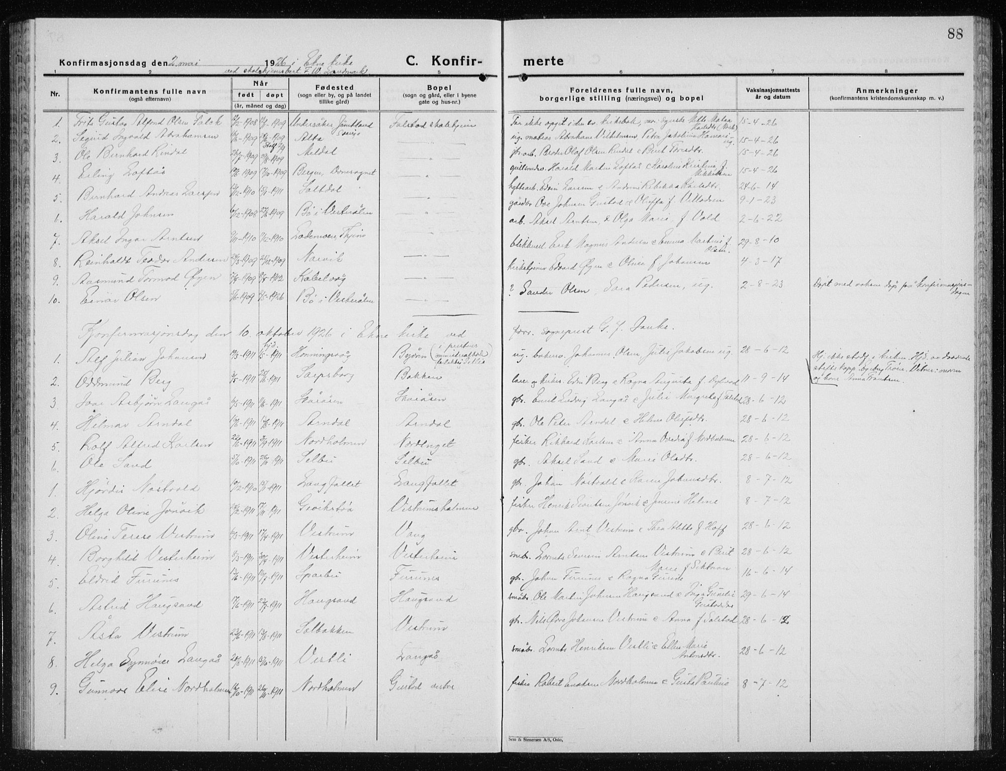 Ministerialprotokoller, klokkerbøker og fødselsregistre - Nord-Trøndelag, AV/SAT-A-1458/719/L0180: Klokkerbok nr. 719C01, 1878-1940, s. 88