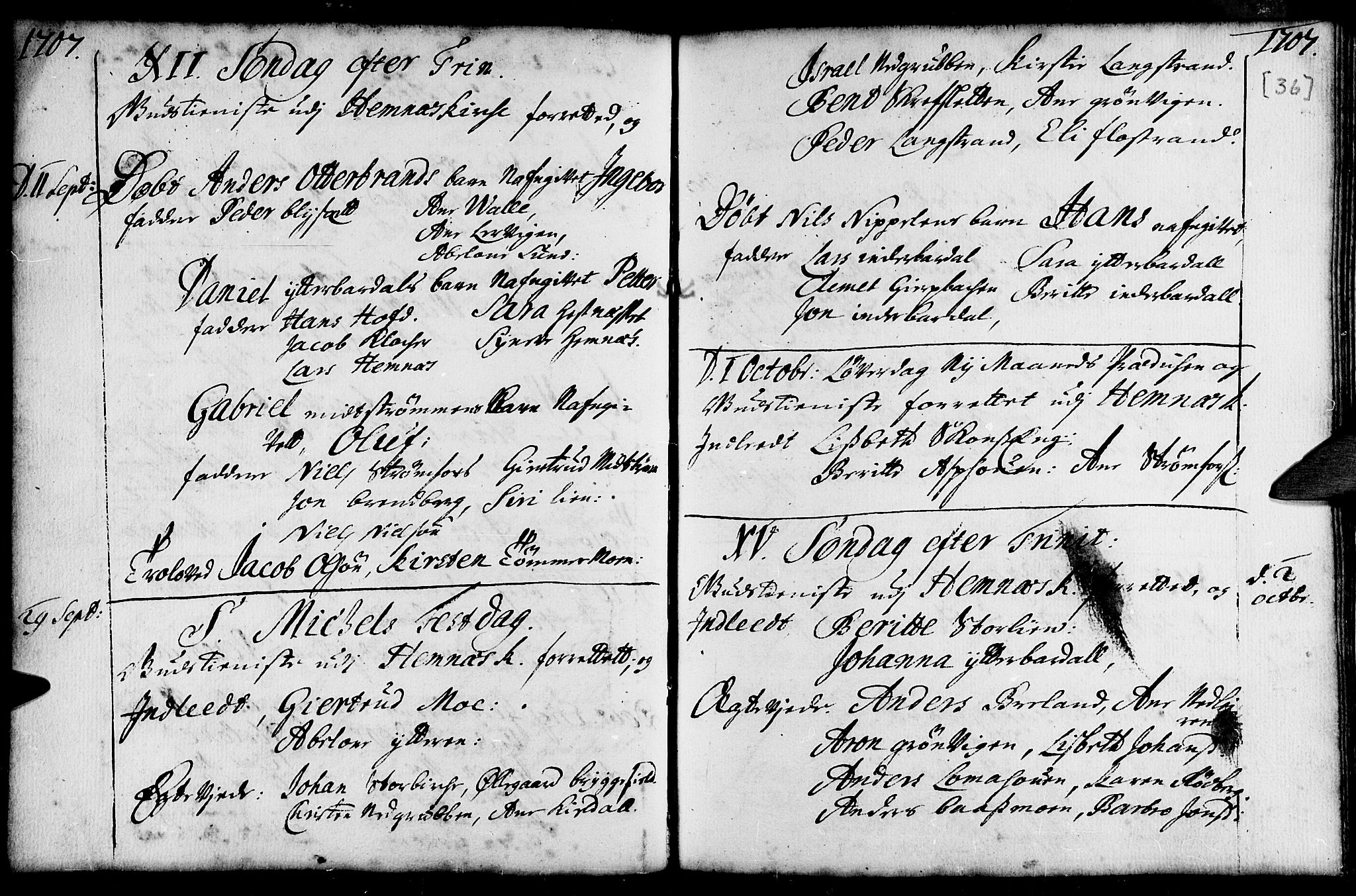 Ministerialprotokoller, klokkerbøker og fødselsregistre - Nordland, AV/SAT-A-1459/825/L0345: Ministerialbok nr. 825A01, 1704-1728, s. 36