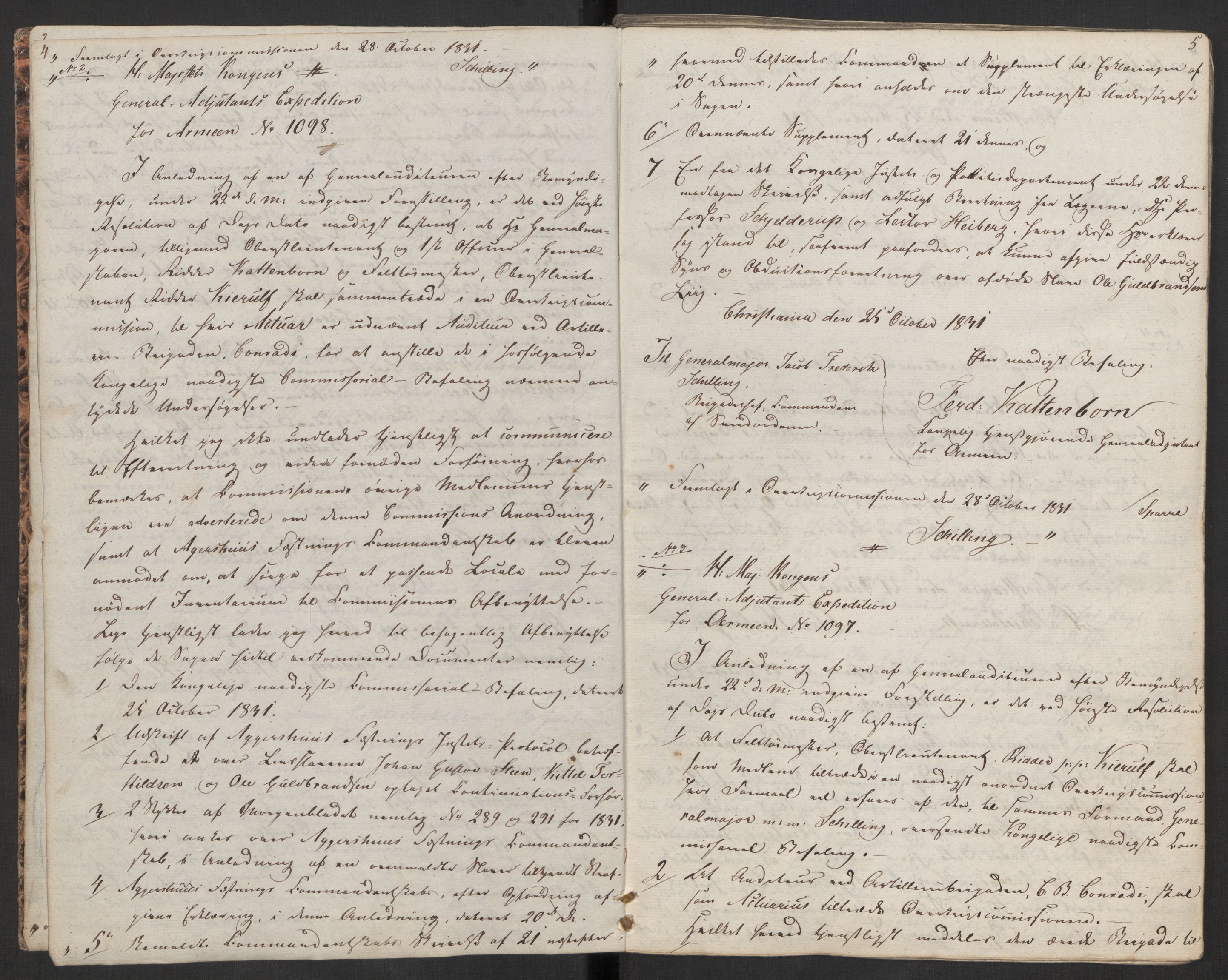 Forsvaret, Generalauditøren, AV/RA-RAFA-1772/F/Fh/Fha/L0035b: Samme sag som i 35 a. Desuden menedssag mod Widding; og andre sager., 1820-1834