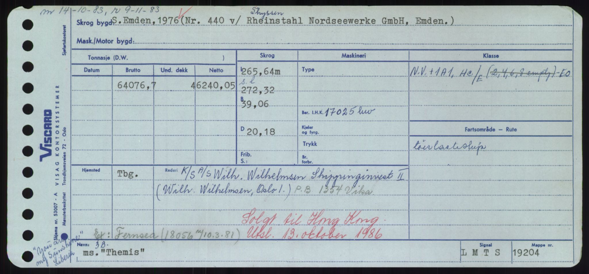 Sjøfartsdirektoratet med forløpere, Skipsmålingen, AV/RA-S-1627/H/Hd/L0038: Fartøy, T-Th, s. 575